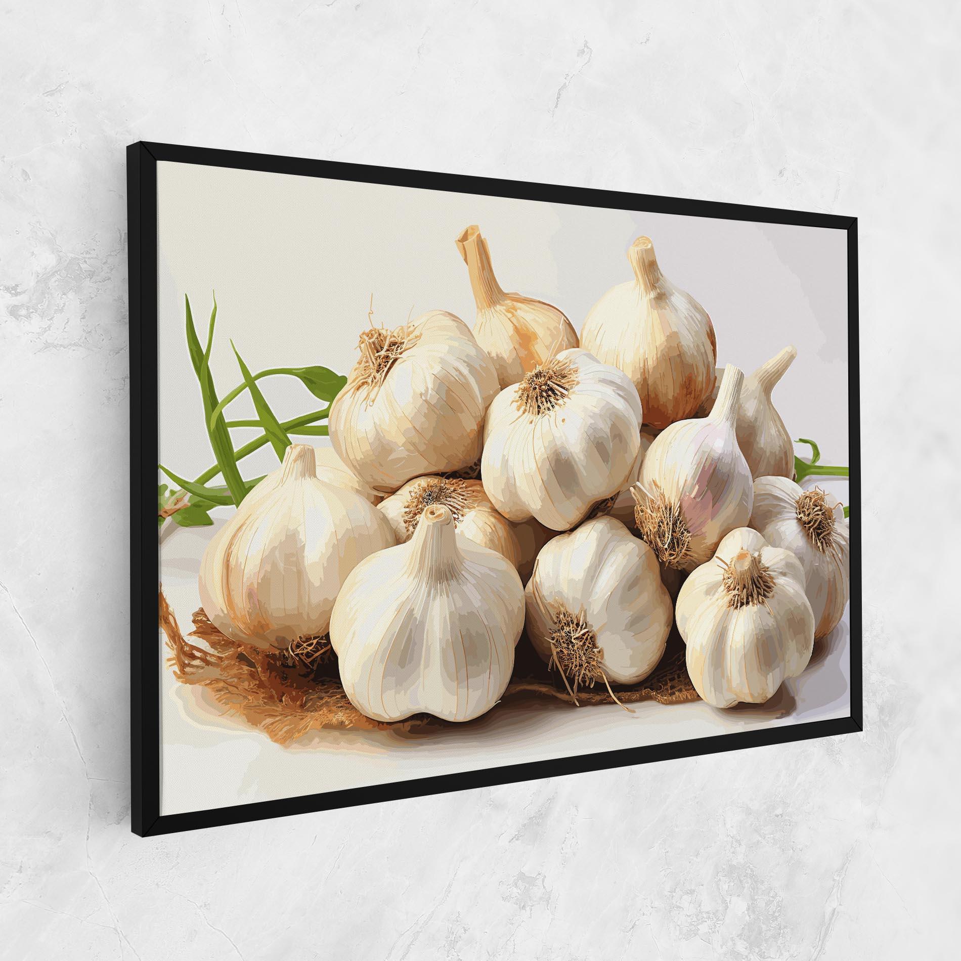 Obraz na Płótnie Garlic Art mockup 1