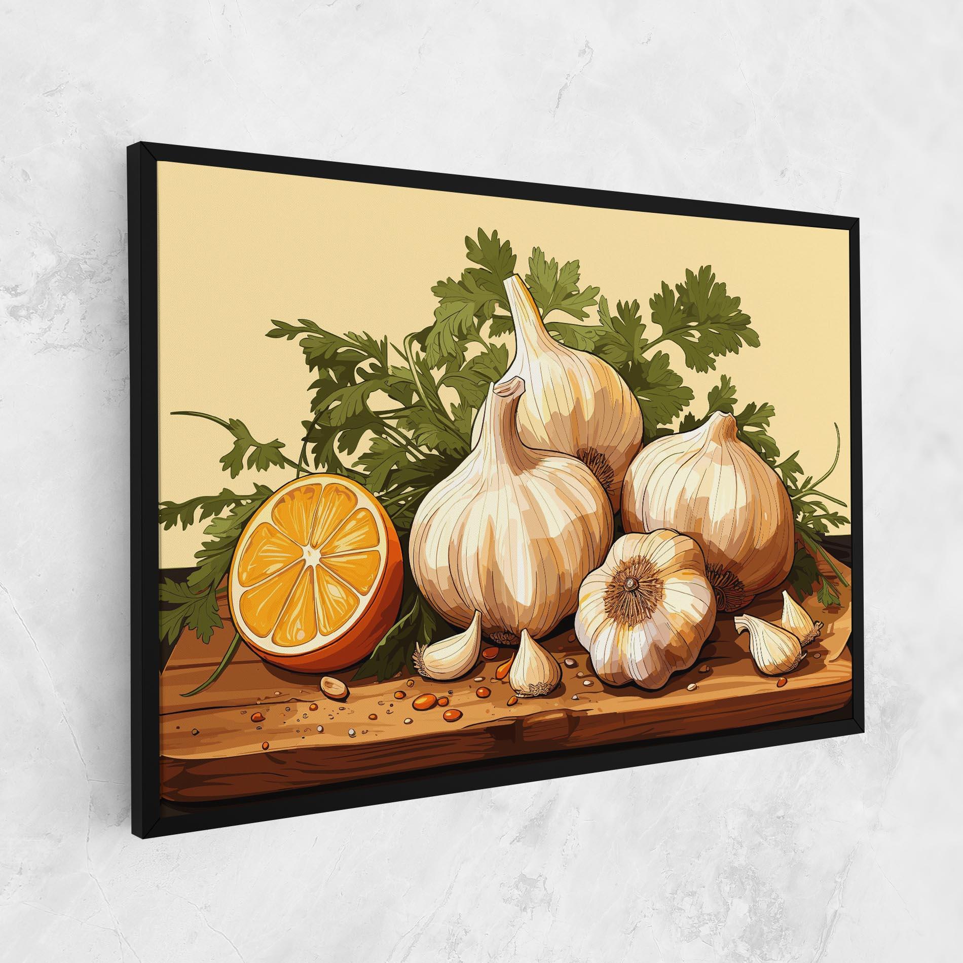 Obraz na Płótnie Garlic Lemon mockup 1