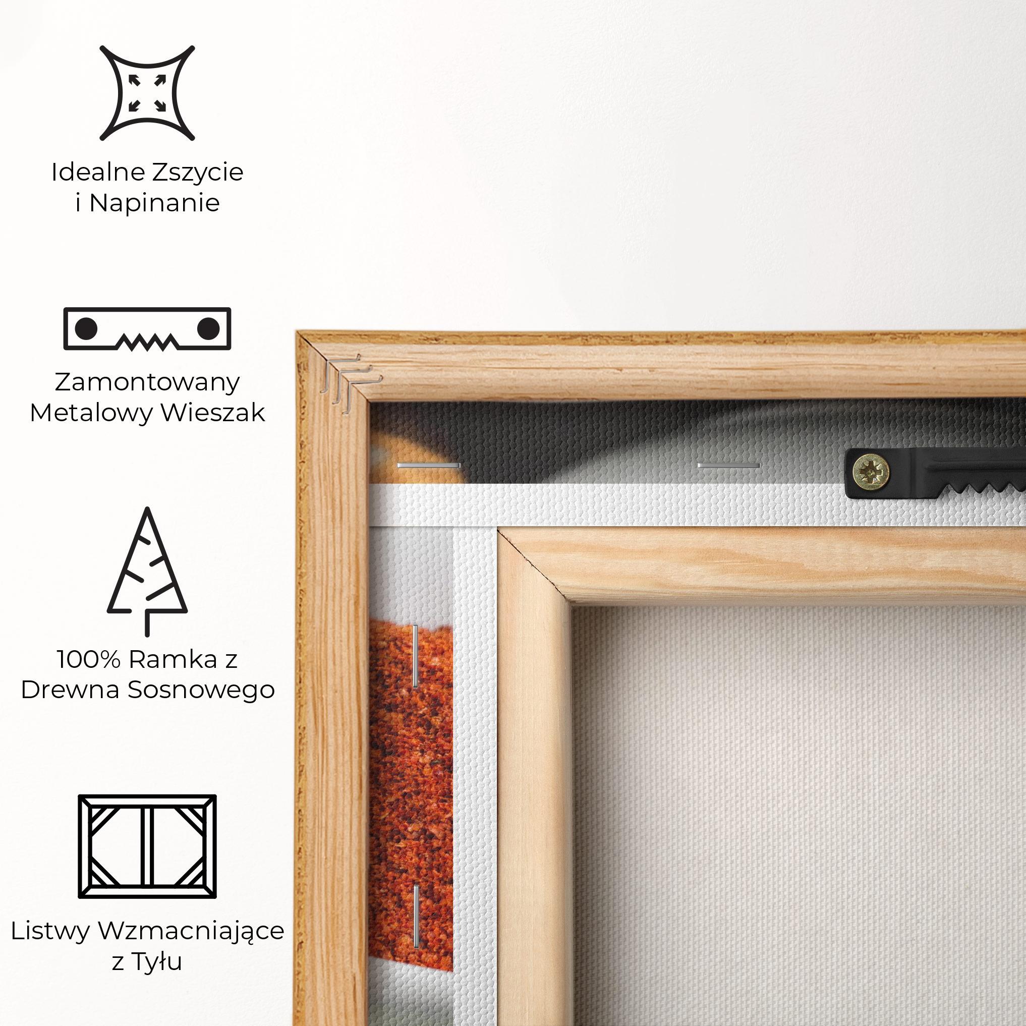 Obraz na Płótnie Close Up Spices Powder mockup 5