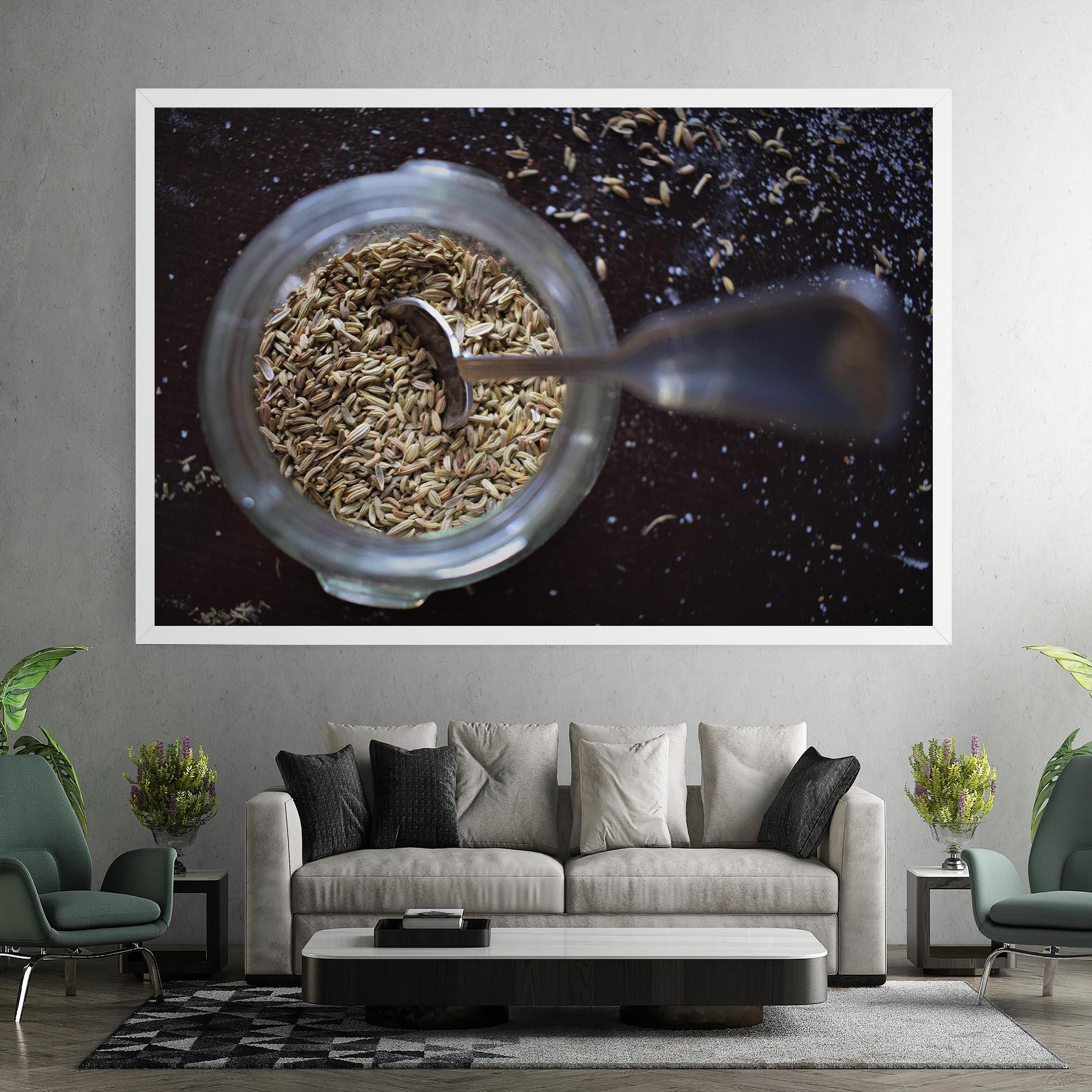 Obraz na Płótnie Jar With Spices mockup 7