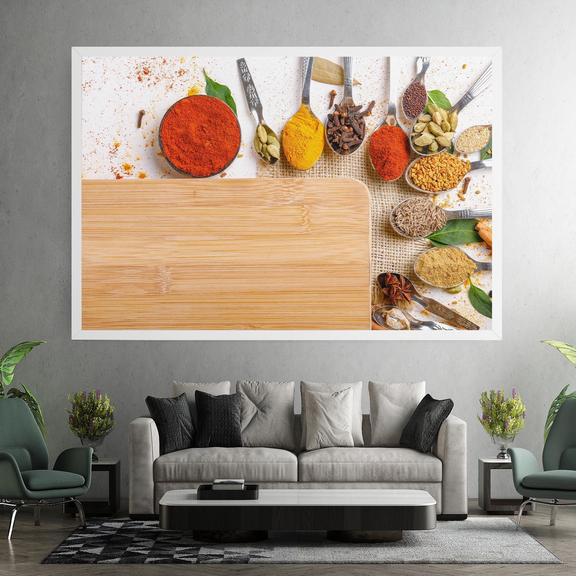 Obraz na Płótnie Spices Spoons mockup 7
