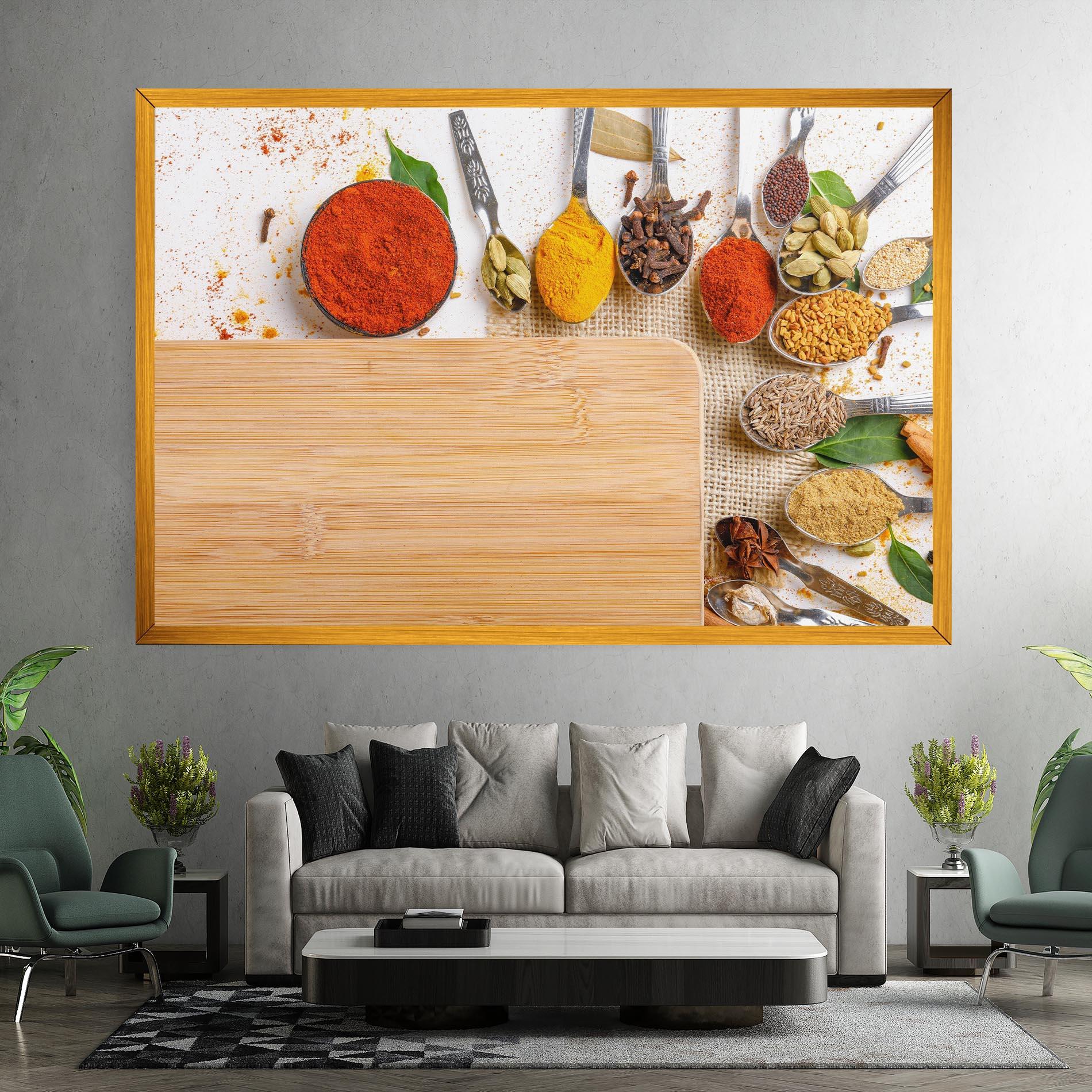 Obraz na Płótnie Spices Spoons mockup 7