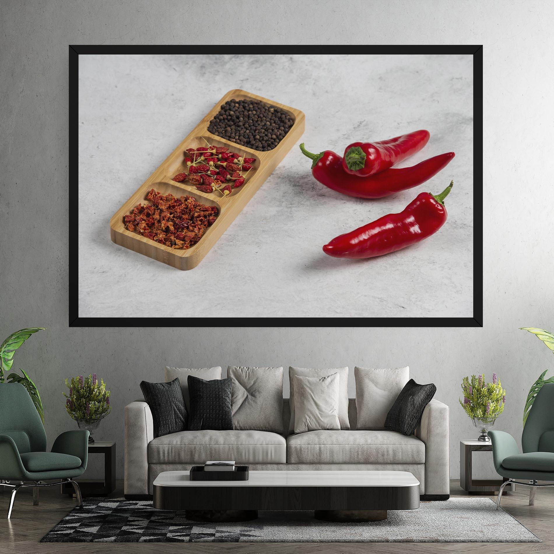 Obraz na Płótnie Hot Chili Spices mockup 7