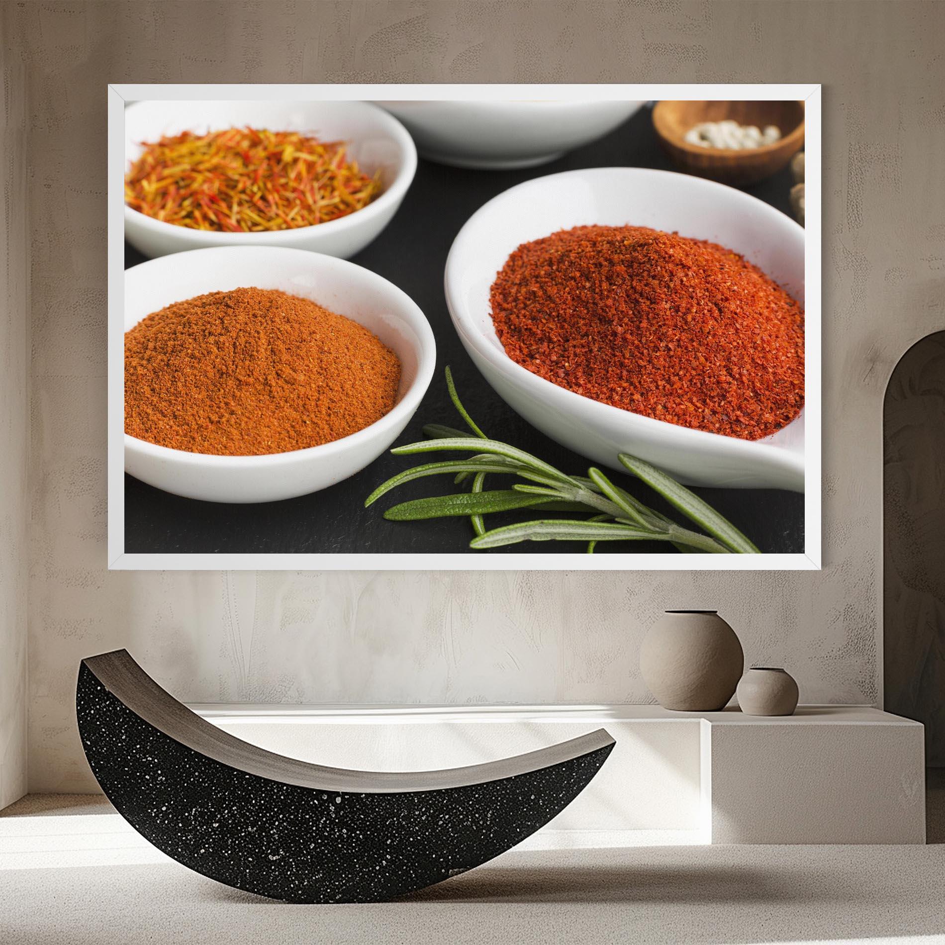 Obraz na Płótnie Close Up Spices Powder mockup 8