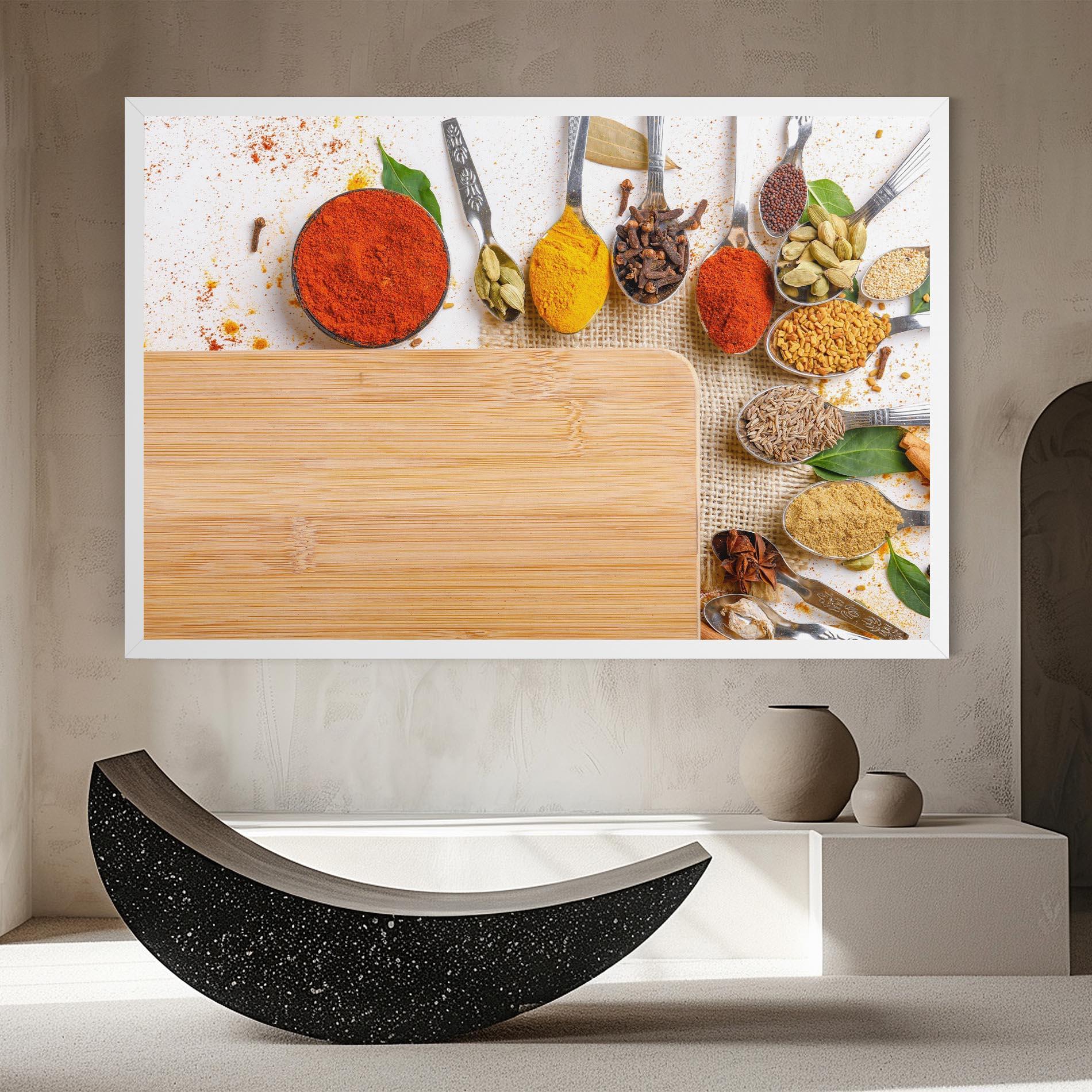 Obraz na Płótnie Spices Spoons mockup 8