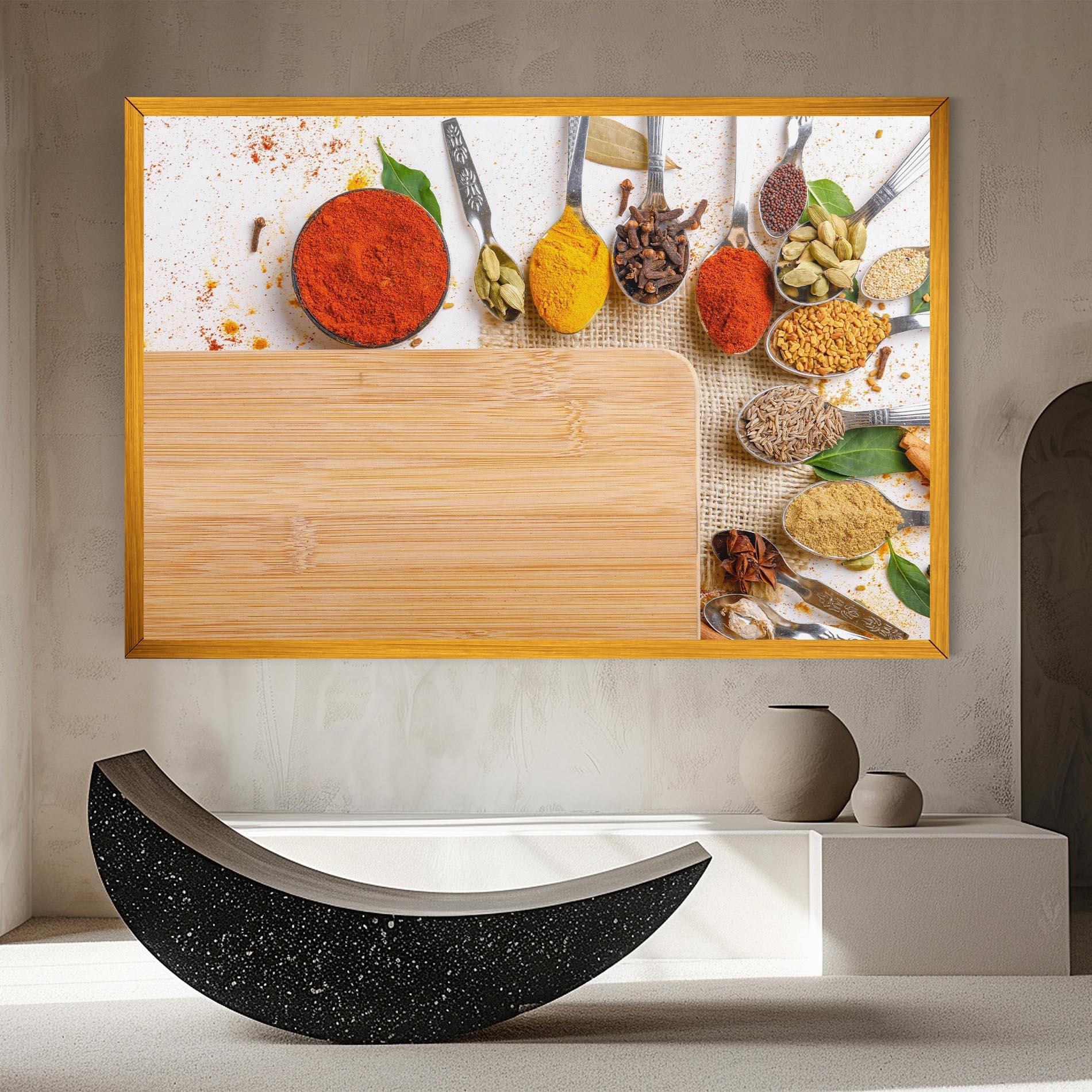 Obraz na Płótnie Spices Spoons mockup 8
