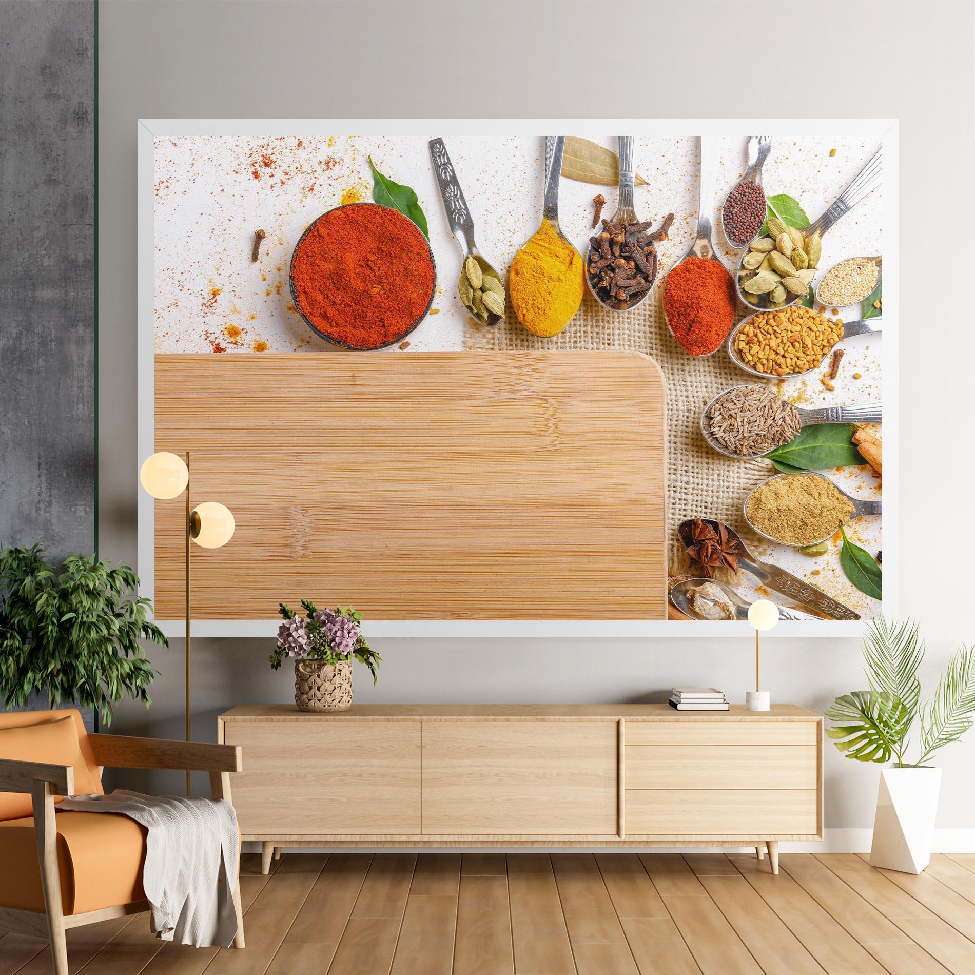 Obraz na Płótnie Spices Spoons mockup 9