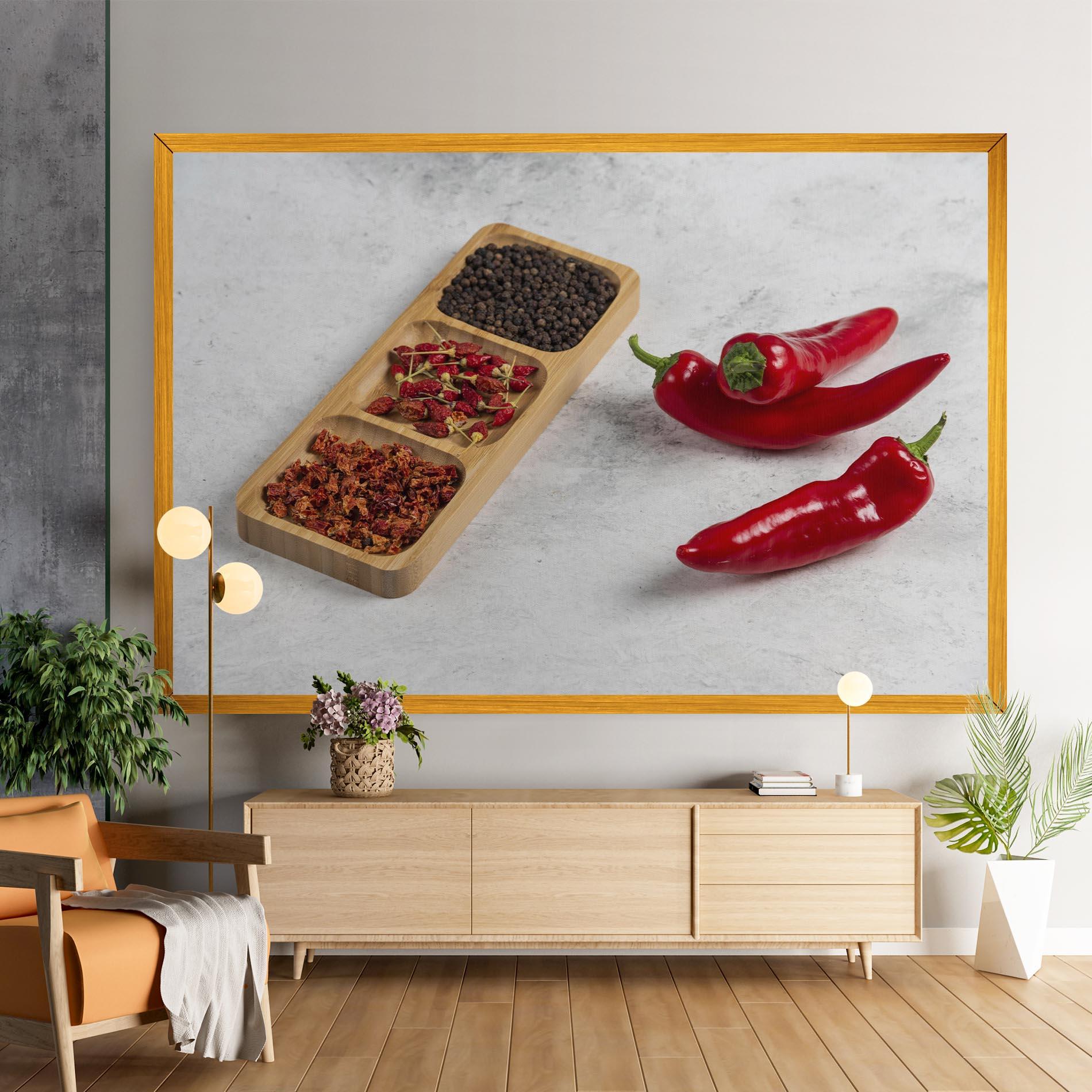 Obraz na Płótnie Hot Chili Spices mockup 9