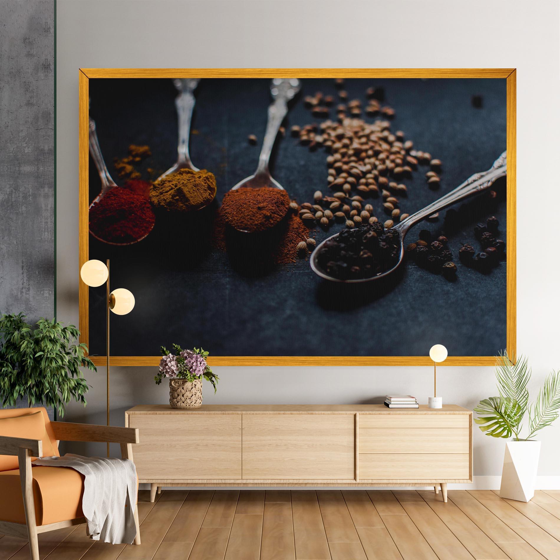Obraz na Płótnie Spices Spoon mockup 9