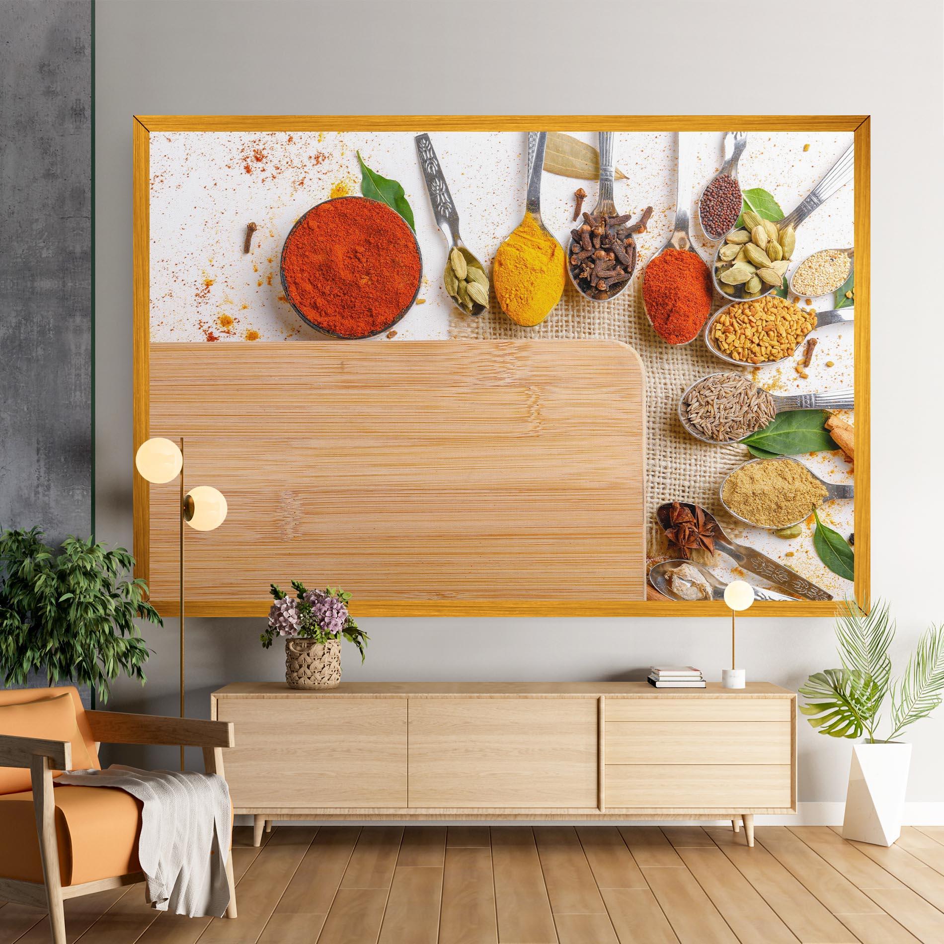 Obraz na Płótnie Spices Spoons mockup 9