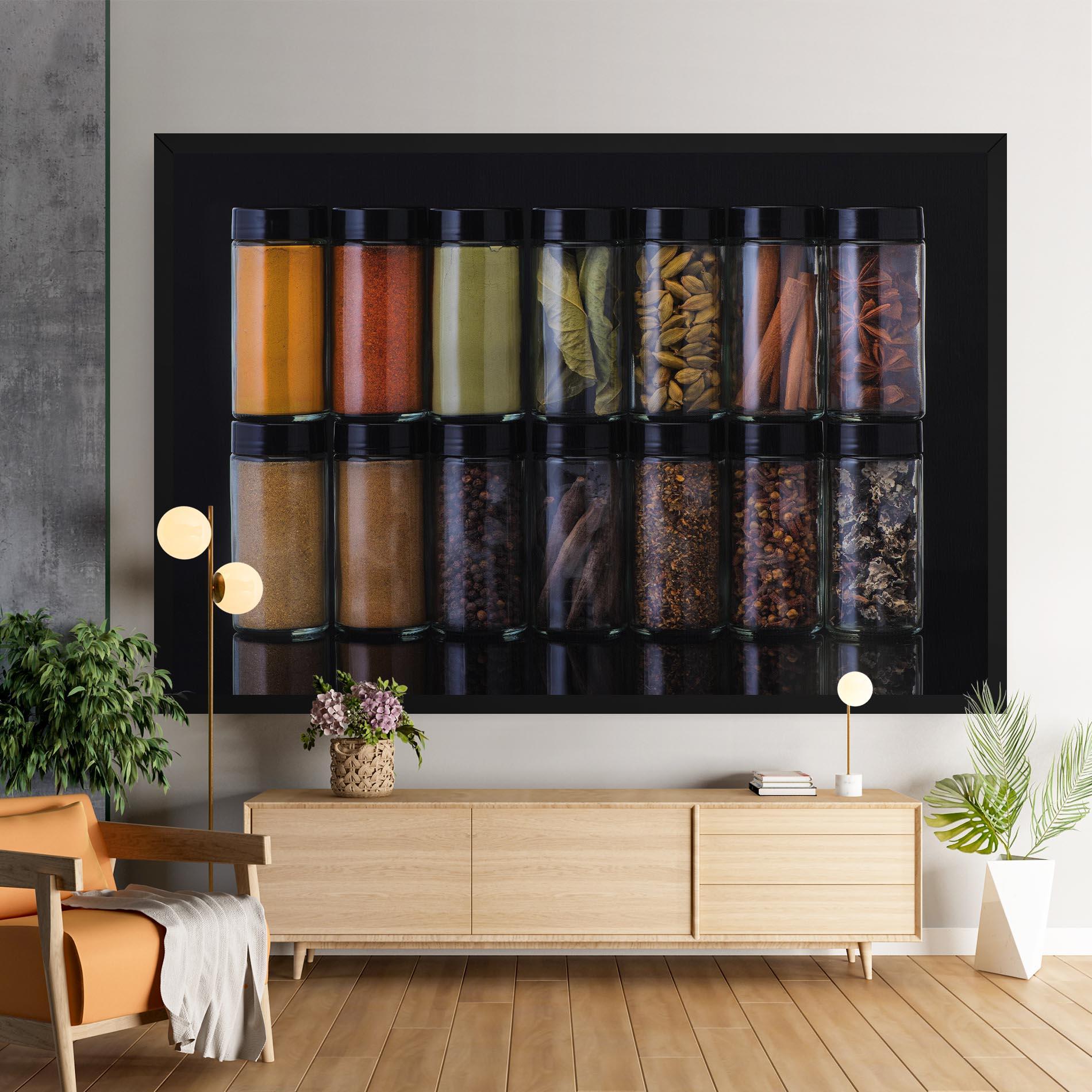 Obraz na Płótnie Seasonings Jars mockup 9