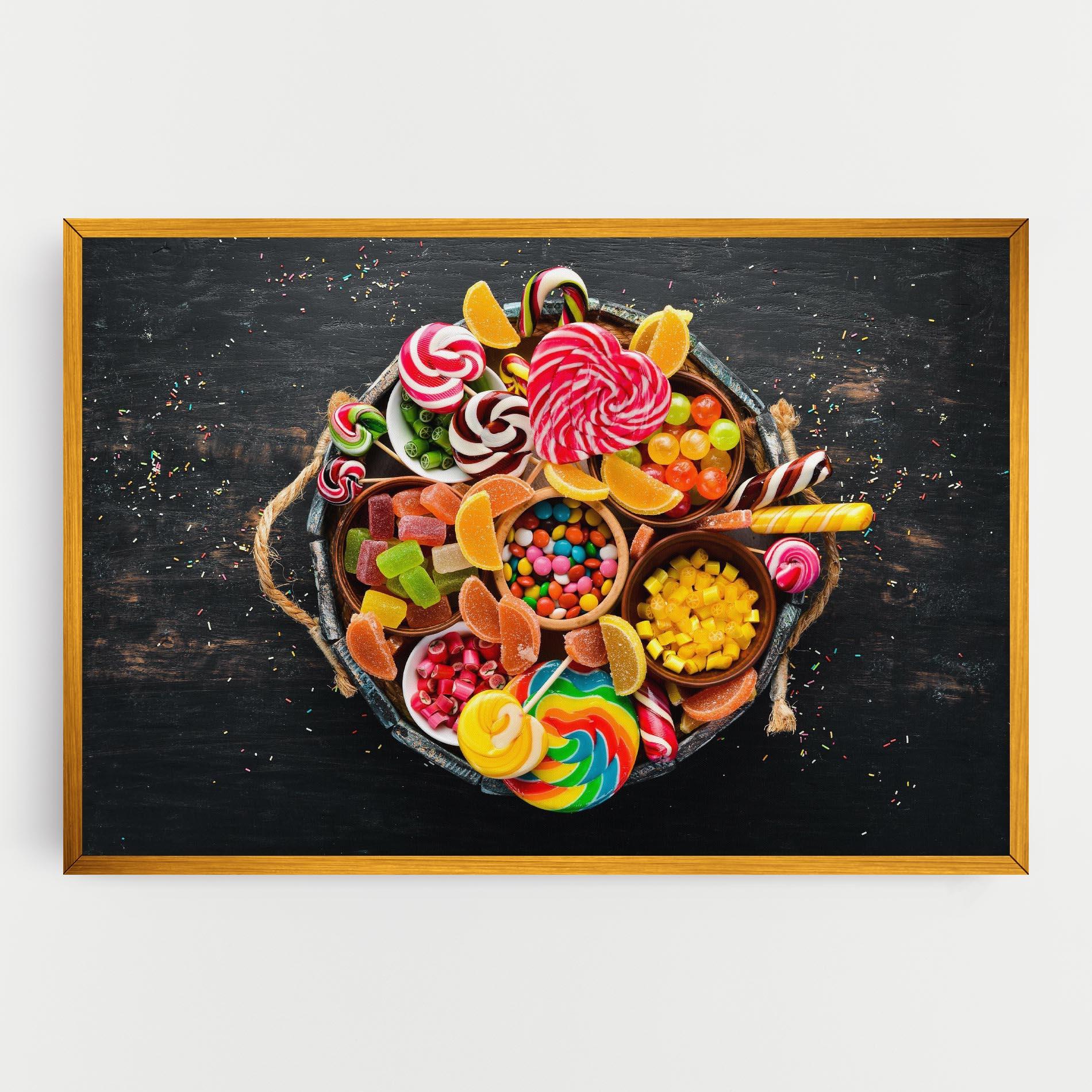 Obraz na Płótnie Colorful Sweets mockup 0