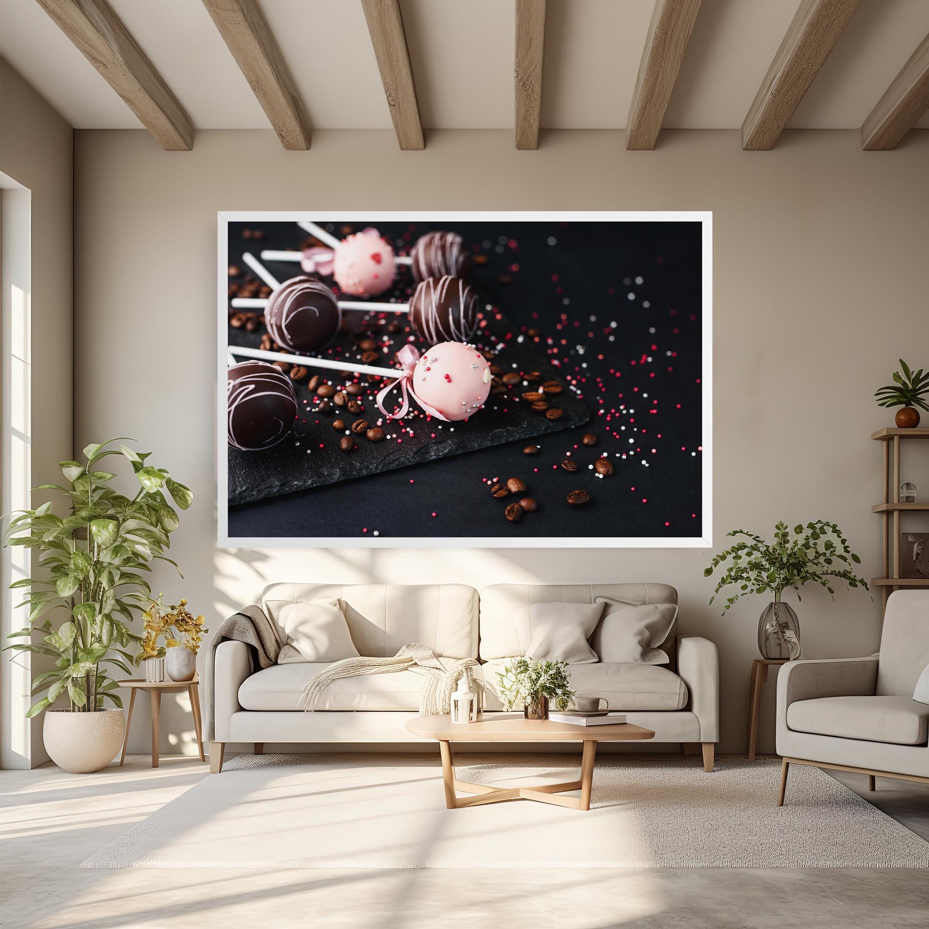 Obraz na Płótnie Chocolate Dessert mockup 6