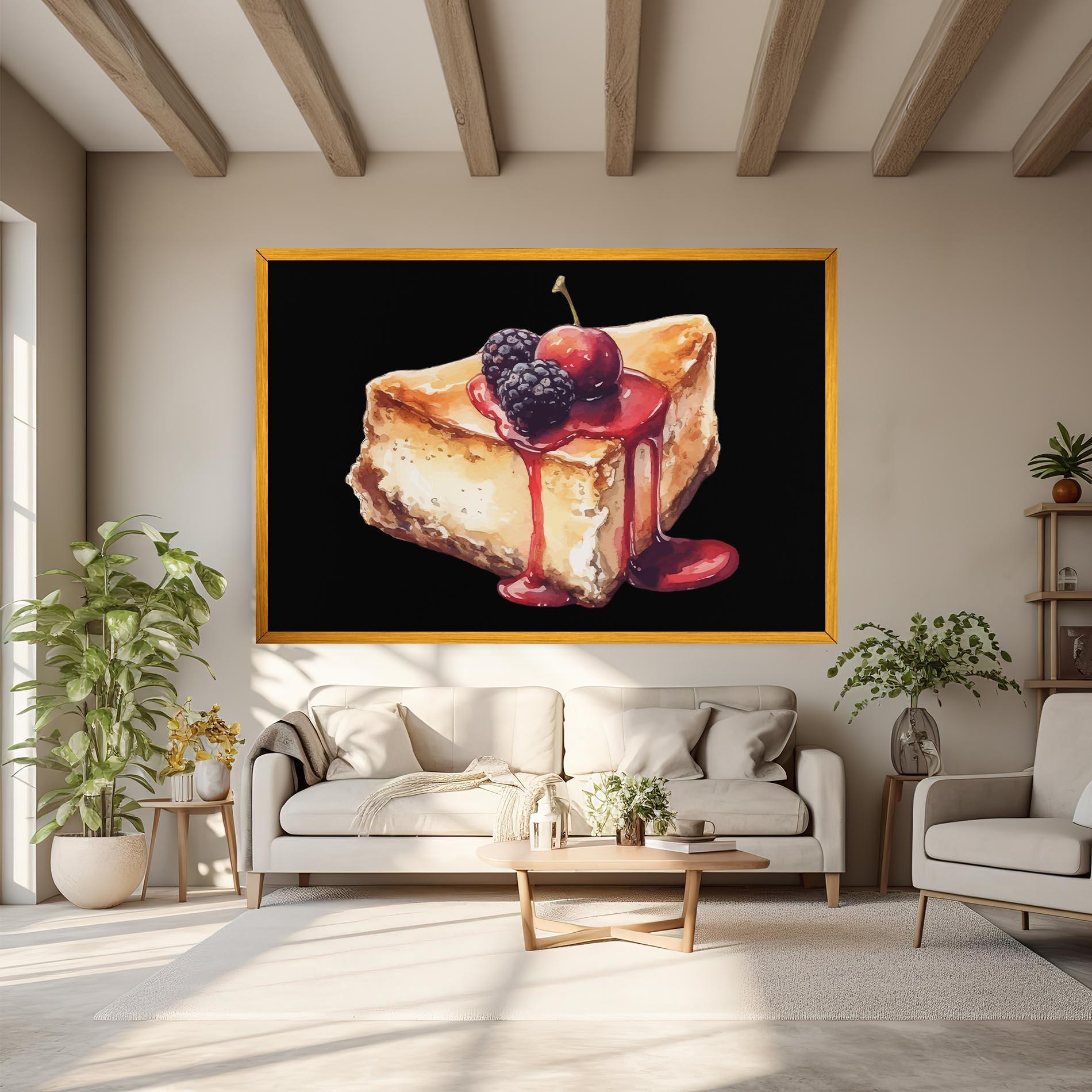 Obraz na Płótnie Berries Pie mockup 6