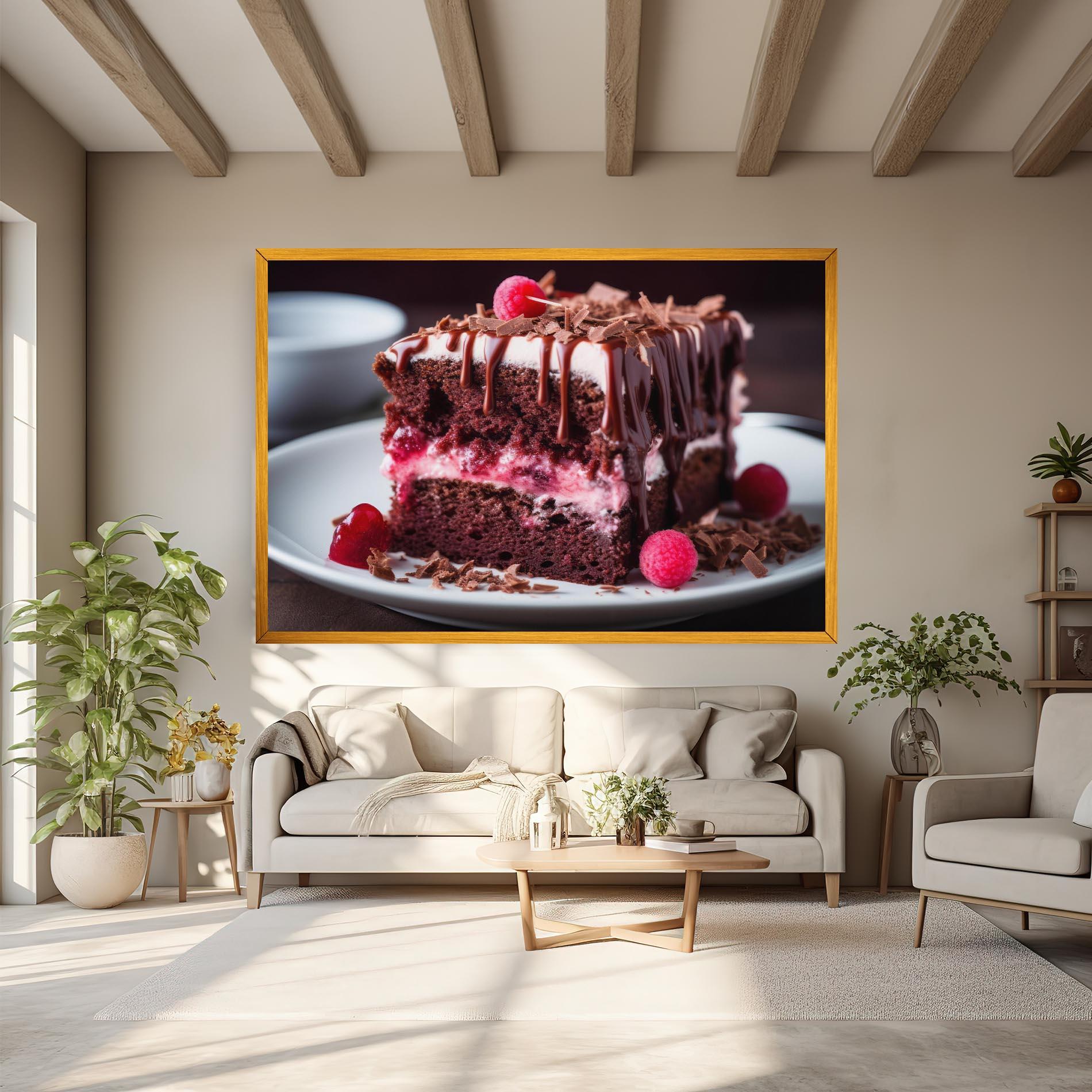 Obraz na Płótnie Brown Cake mockup 6