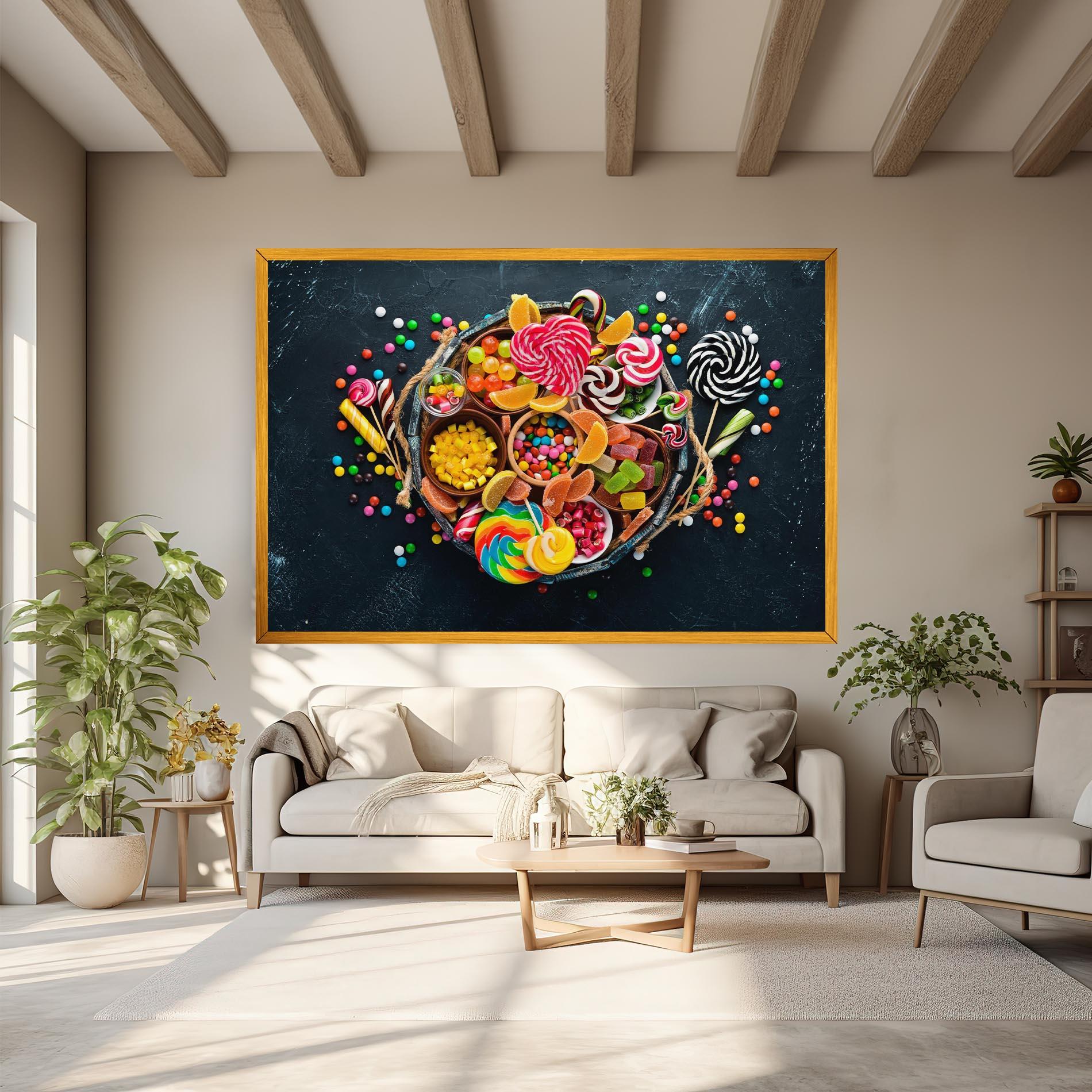 Obraz na Płótnie Colorful Jelly mockup 6