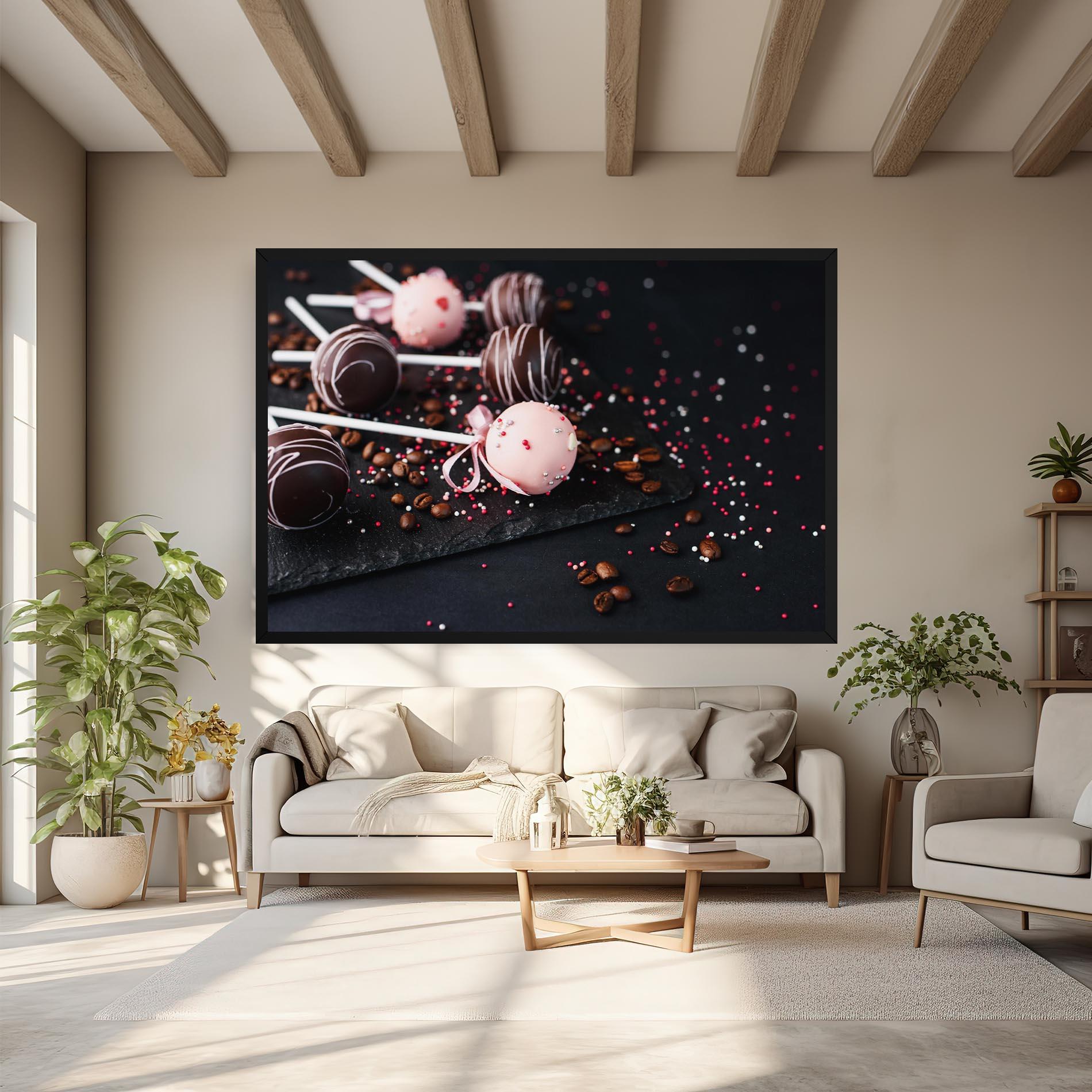 Obraz na Płótnie Chocolate Dessert mockup 6