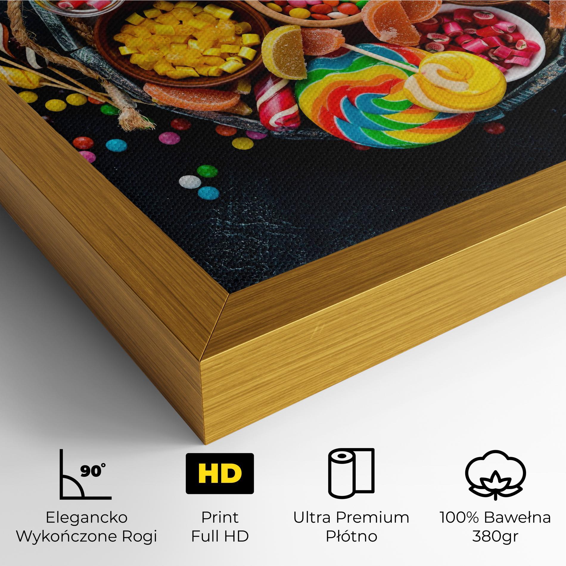 Obraz na Płótnie Colorful Jelly mockup 4