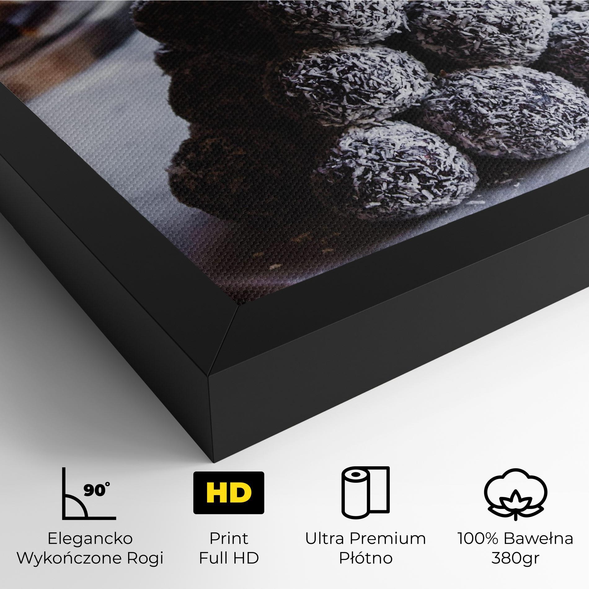 Obraz na Płótnie Chocolate Balls mockup 4