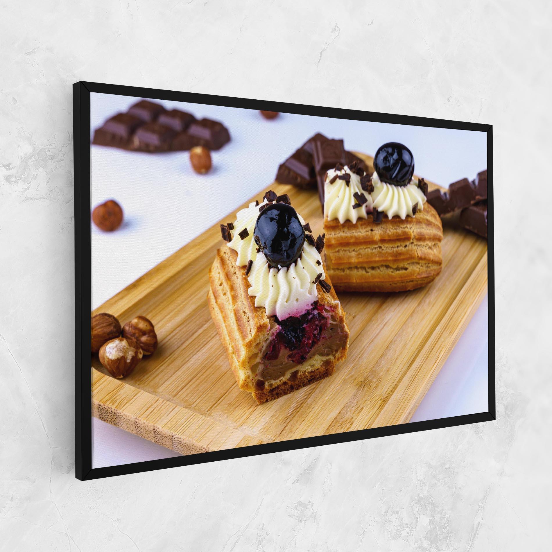 Obraz na Płótnie Blueberry Eclair mockup 1