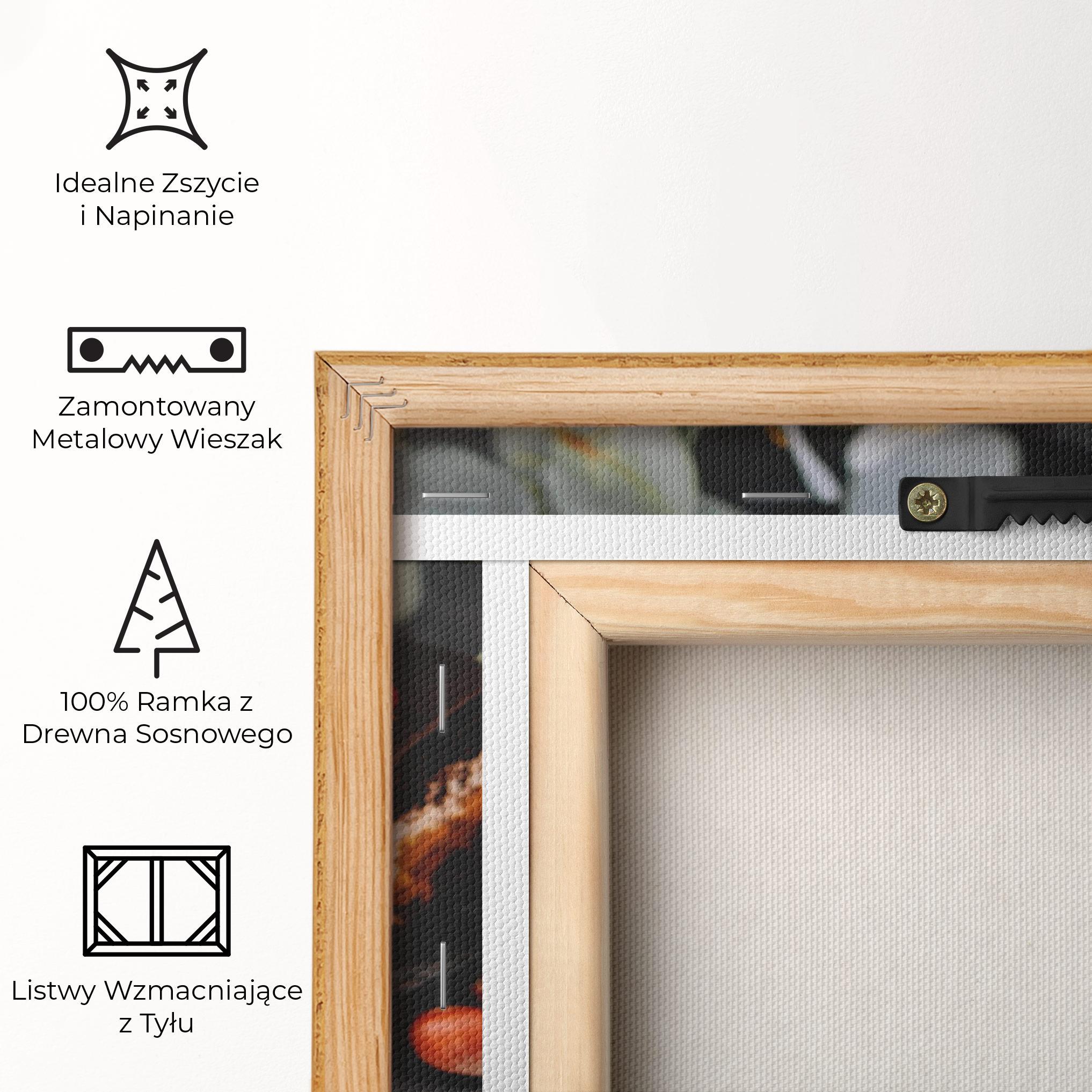 Obraz na Płótnie Chocolate Berries Cake mockup 5