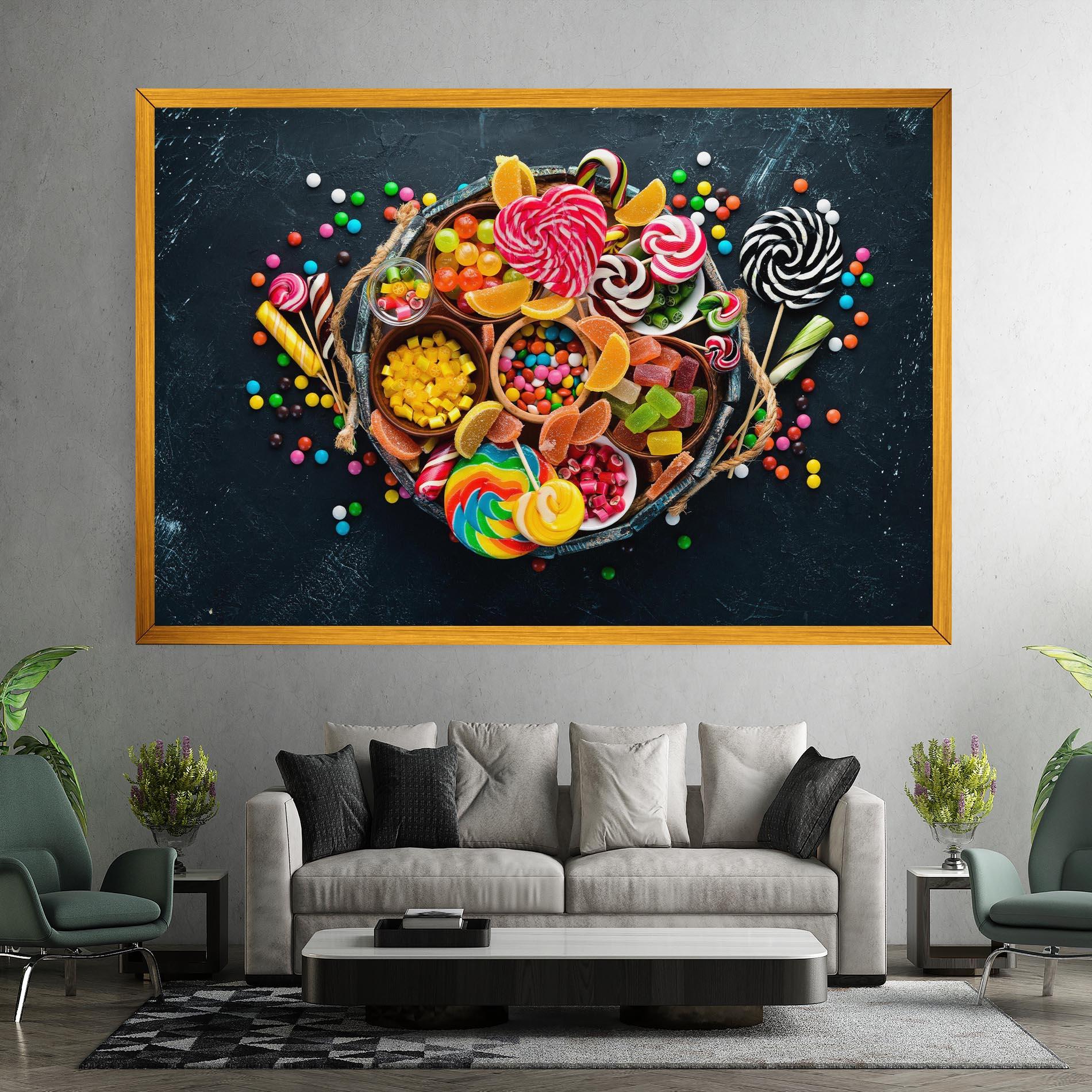 Obraz na Płótnie Colorful Jelly mockup 7