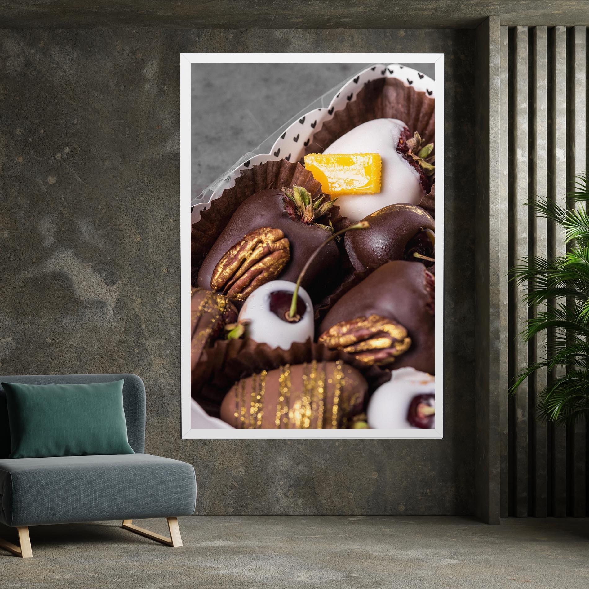 Obraz na Płótnie Chocolate Covered mockup 7