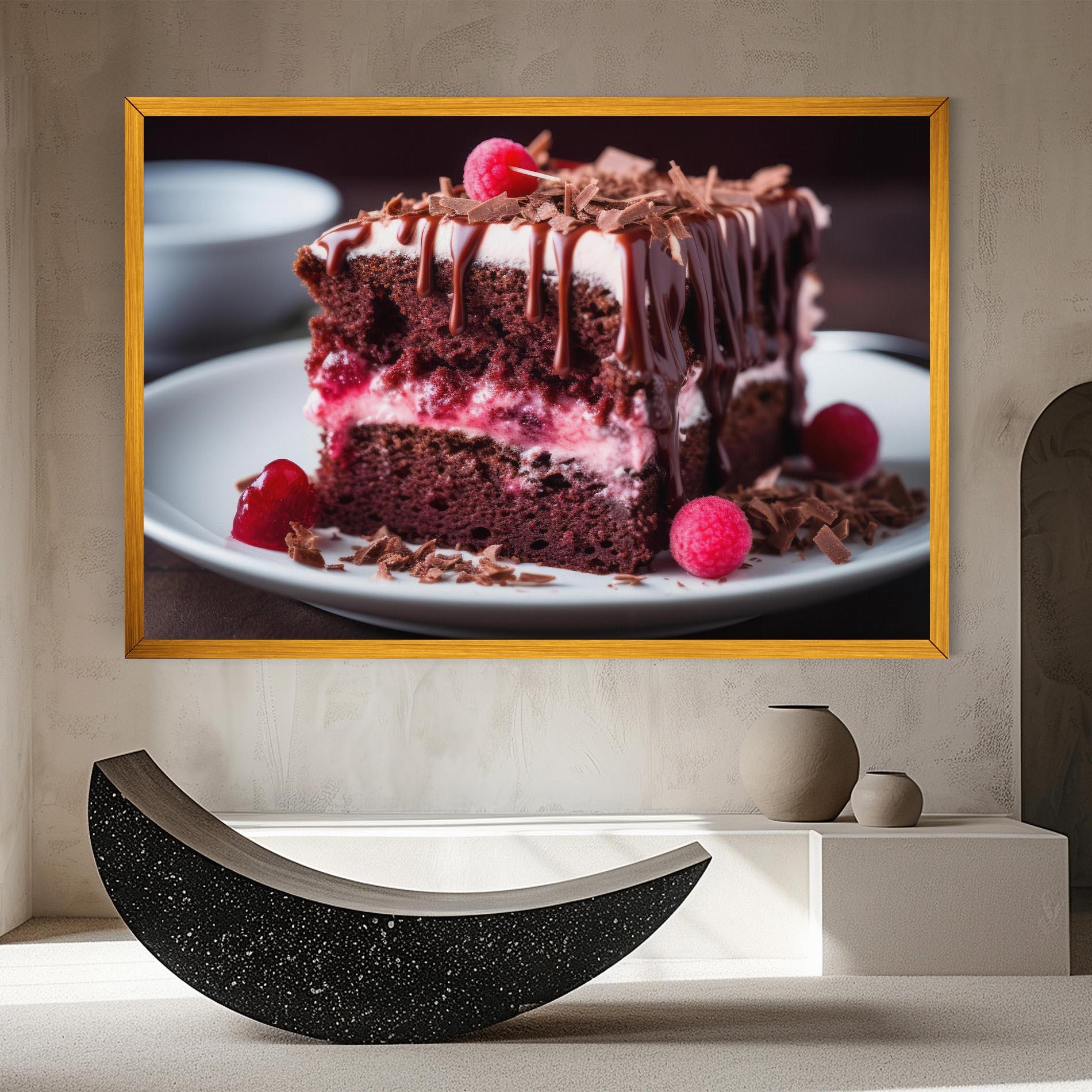 Obraz na Płótnie Brown Cake mockup 8