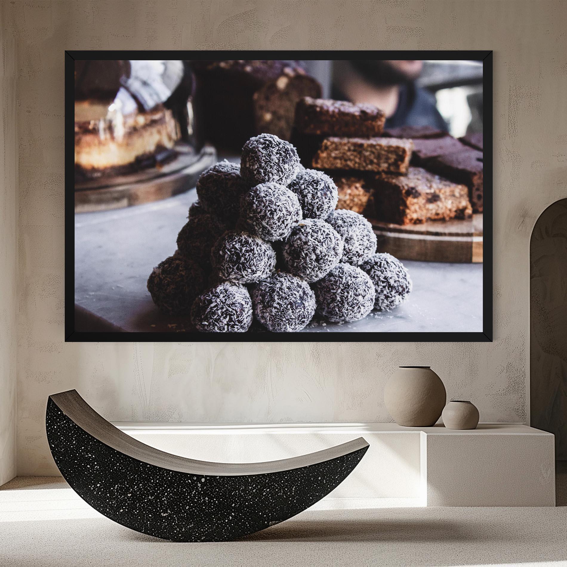 Obraz na Płótnie Chocolate Balls mockup 8