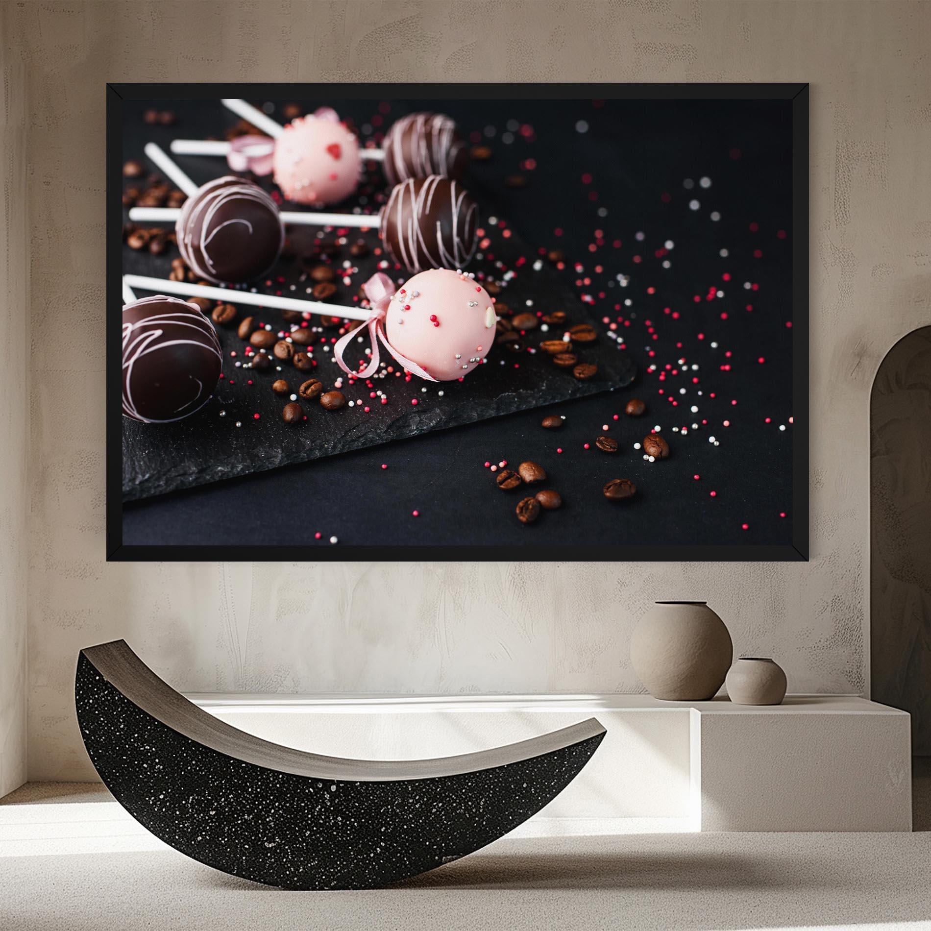 Obraz na Płótnie Chocolate Dessert mockup 8