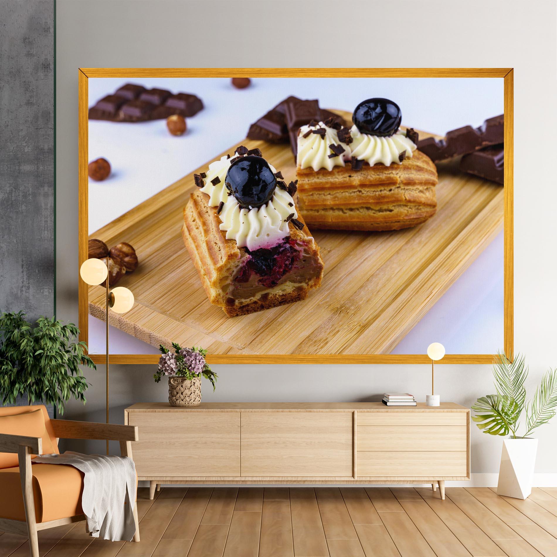 Obraz na Płótnie Blueberry Eclair mockup 9