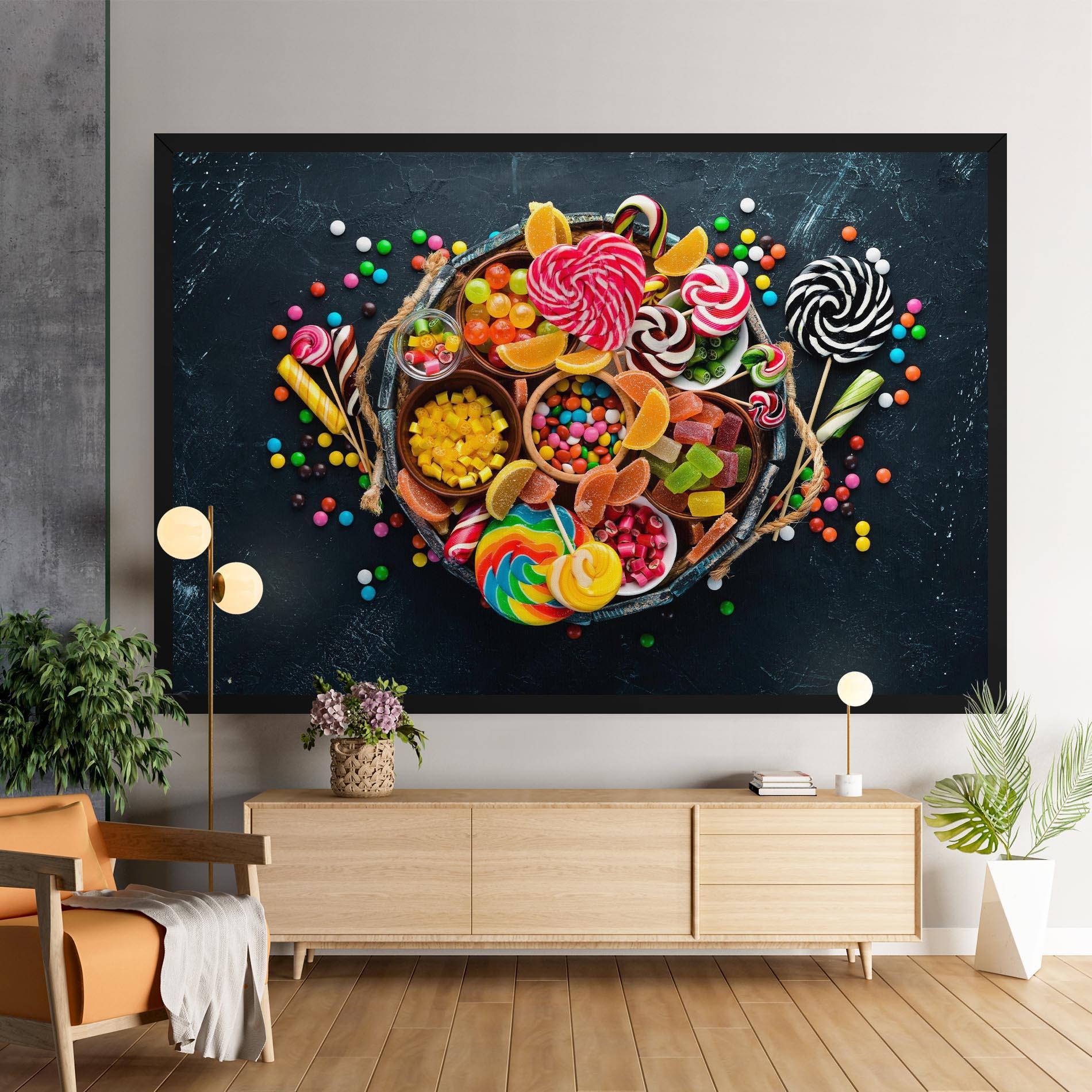 Obraz na Płótnie Colorful Jelly mockup 9