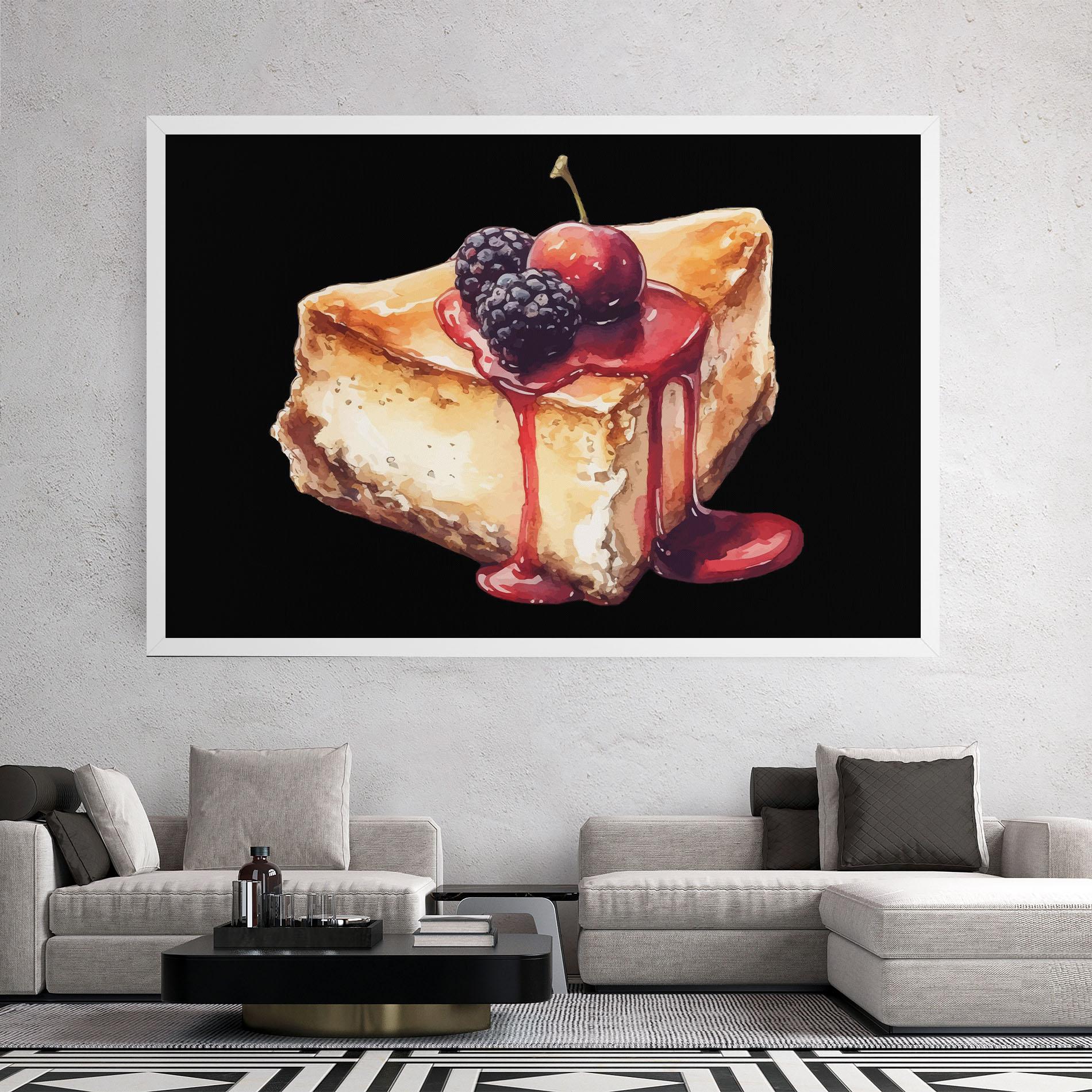 Obraz na Płótnie Berries Pie mockup 2