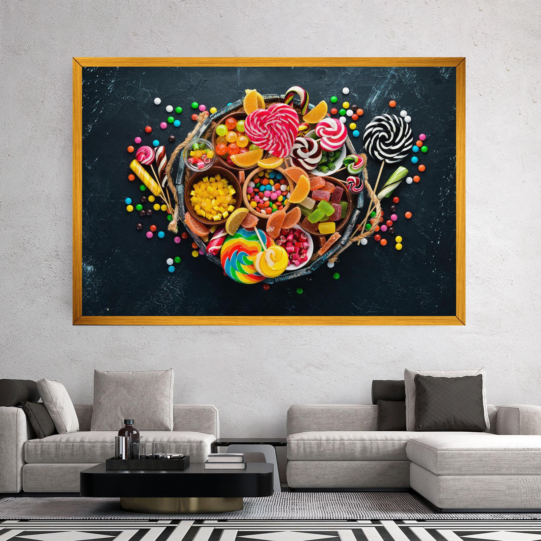 Obraz na Płótnie Colorful Jelly mockup 2