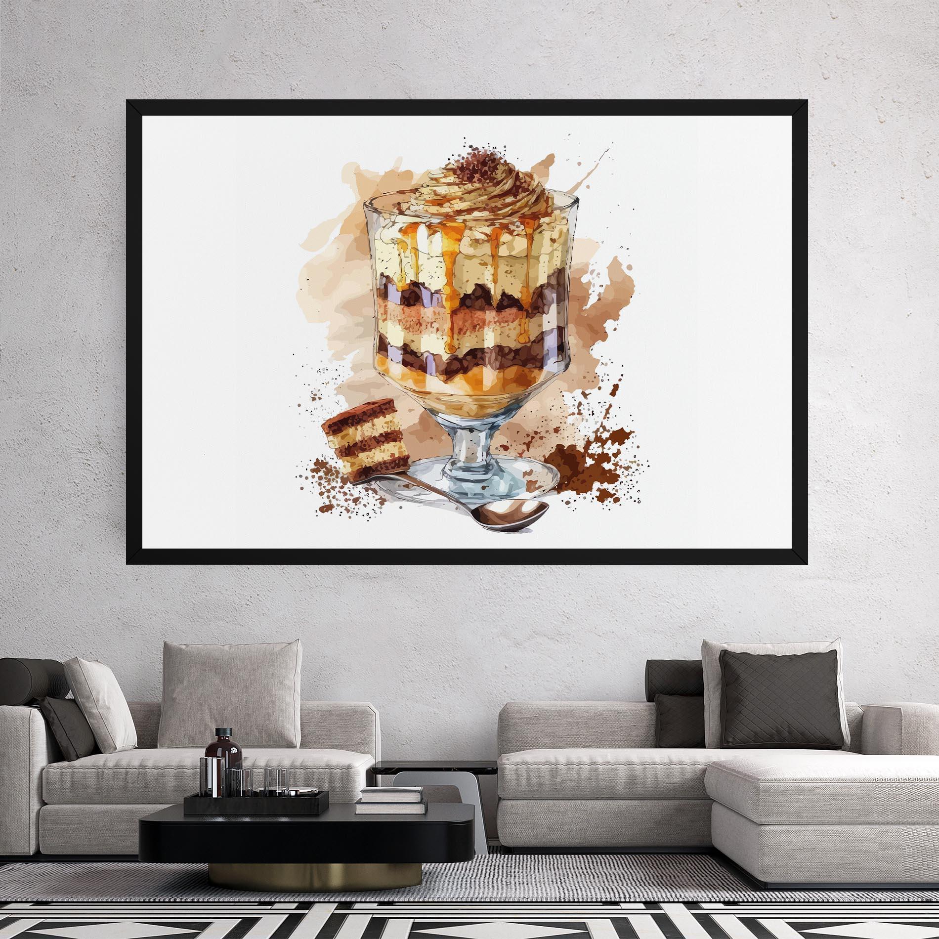 Obraz na Płótnie Cup Dessert mockup 2