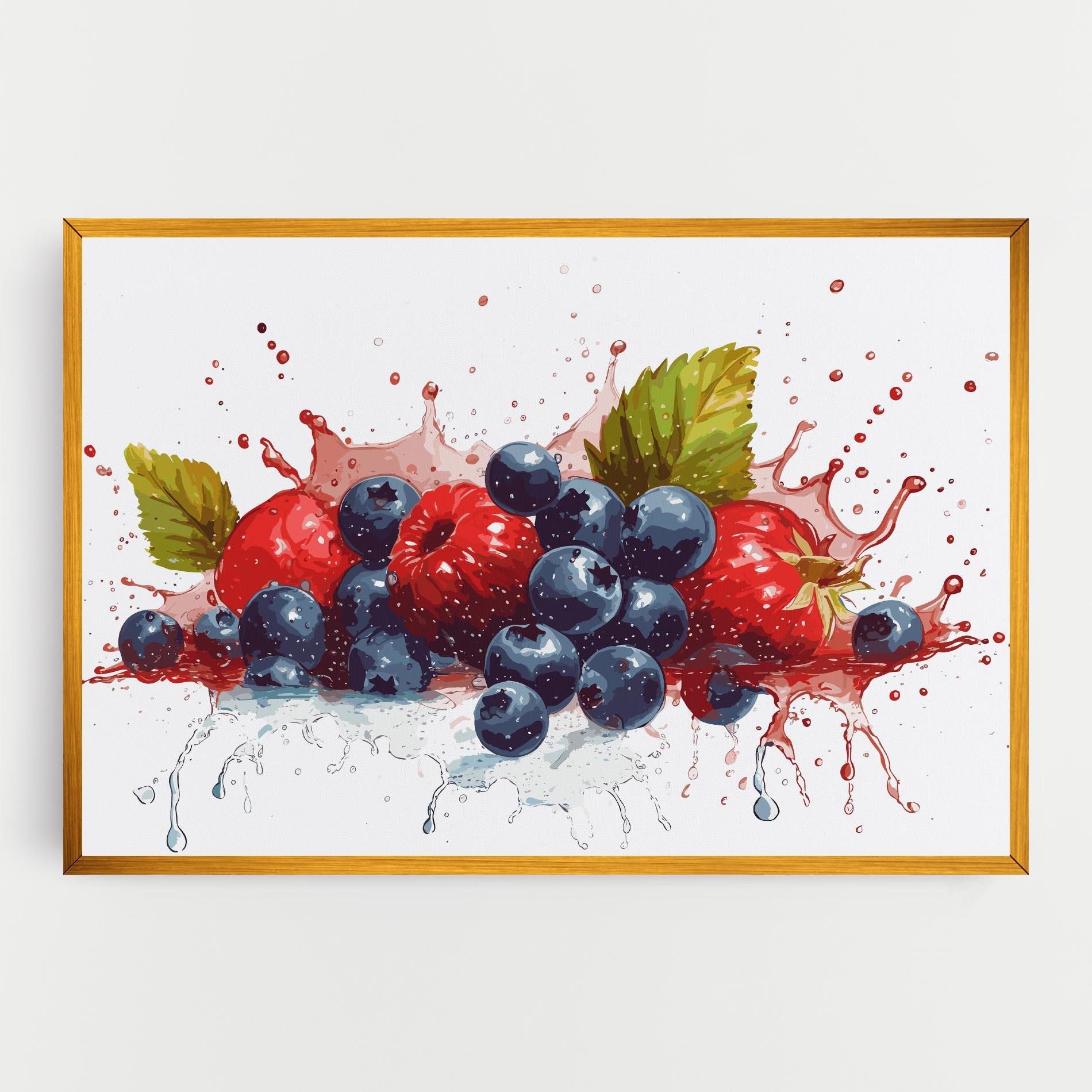 Obraz na Płótnie Berries Art mockup 0