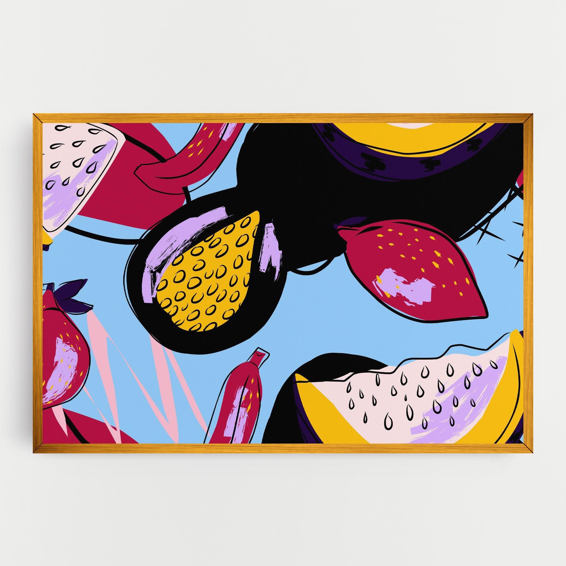 Obraz na Płótnie Colorful Fruits mockup 0