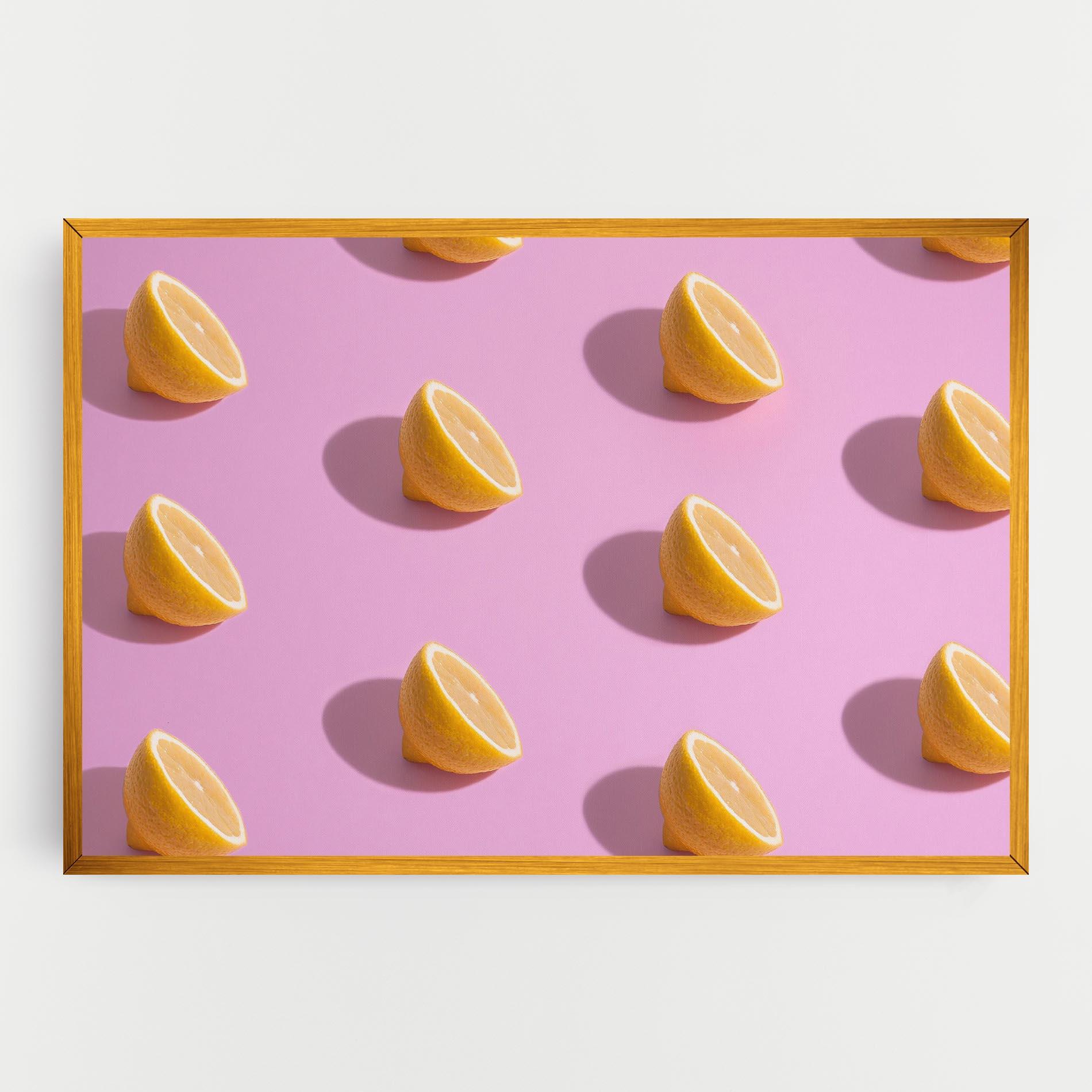 Obraz na Płótnie Lemon Pattern mockup 0