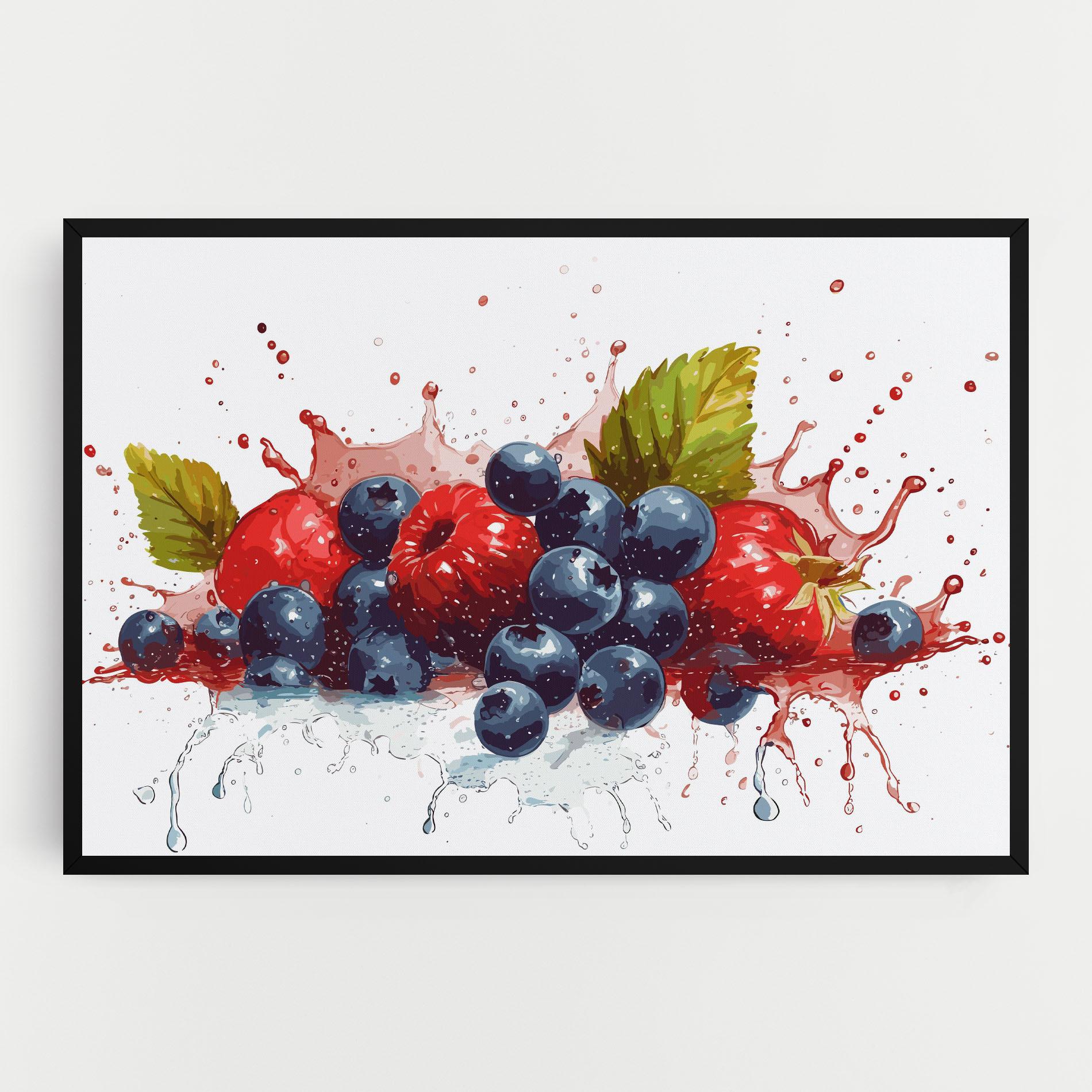 Obraz na Płótnie Berries Art mockup 0
