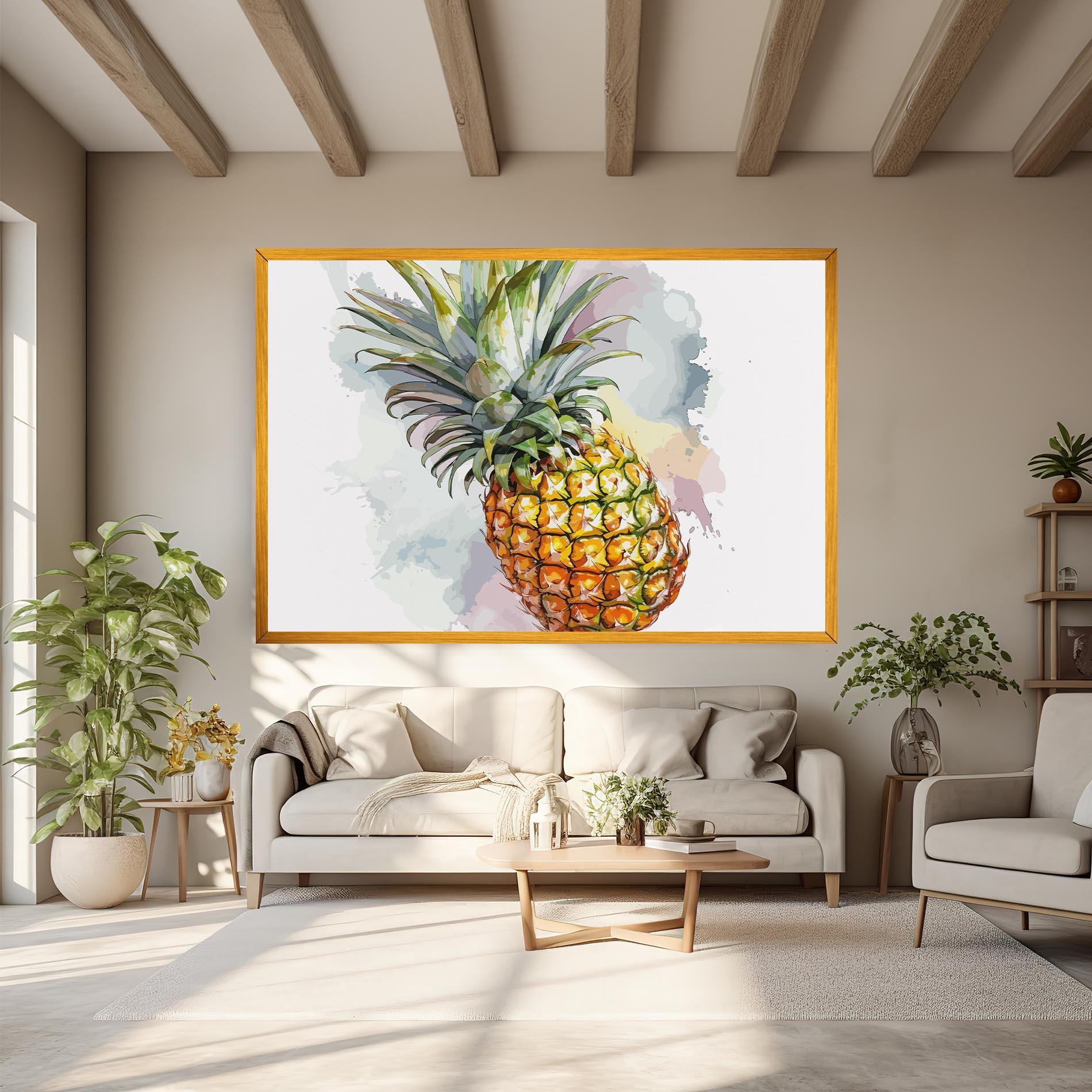 Obraz na Płótnie Artistic Pineapple mockup 6