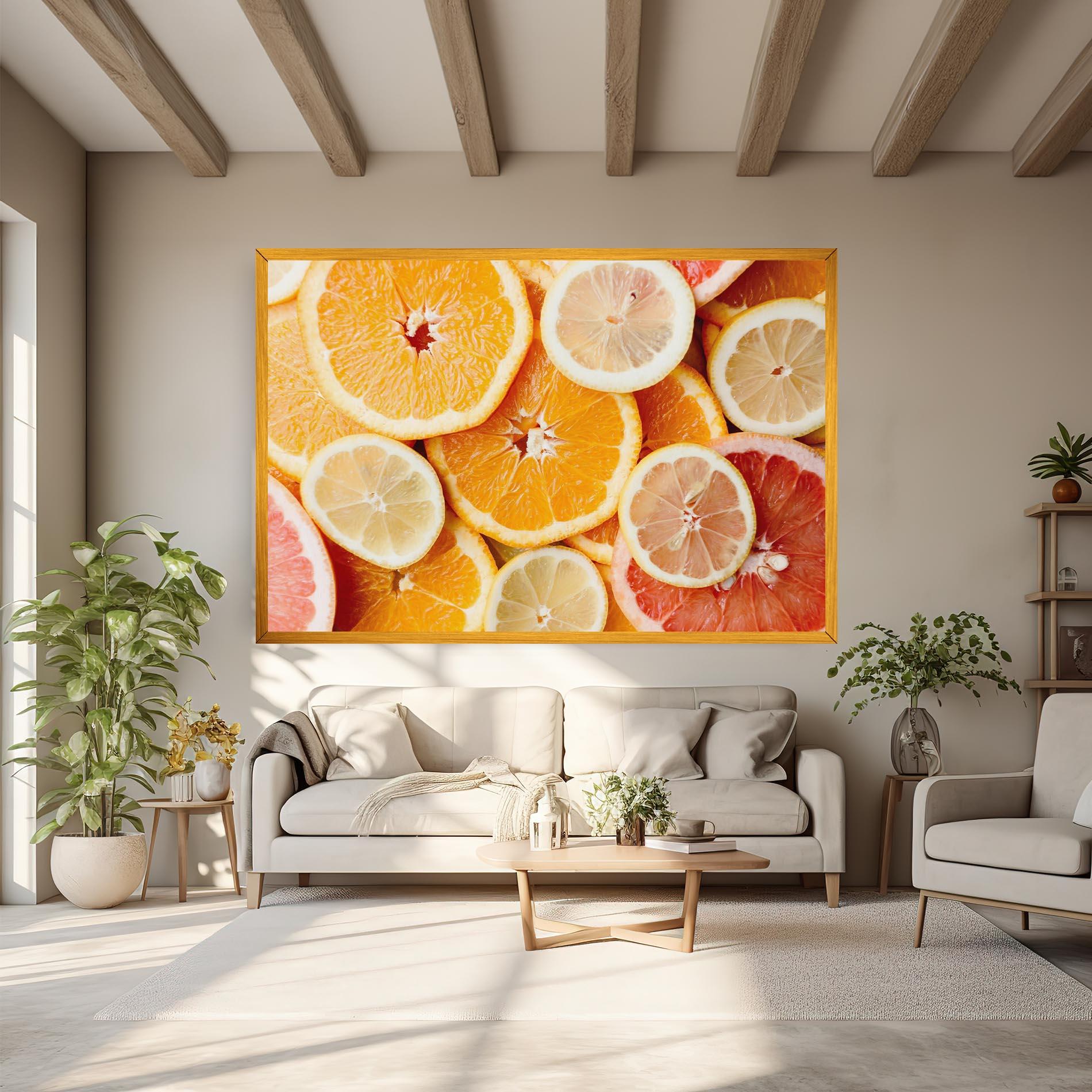 Obraz na Płótnie Citrus Fruits mockup 6