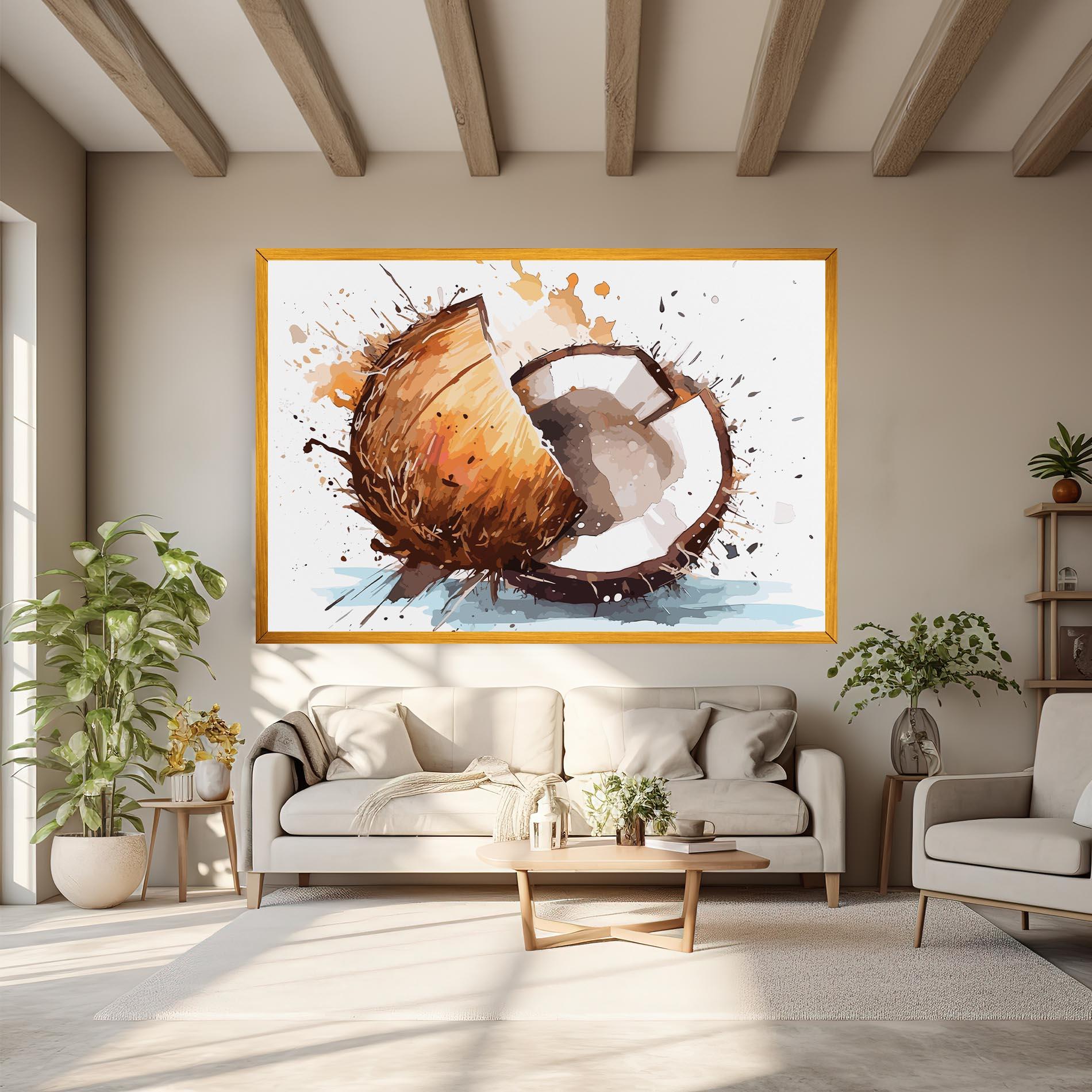 Obraz na Płótnie Coconut Art mockup 6