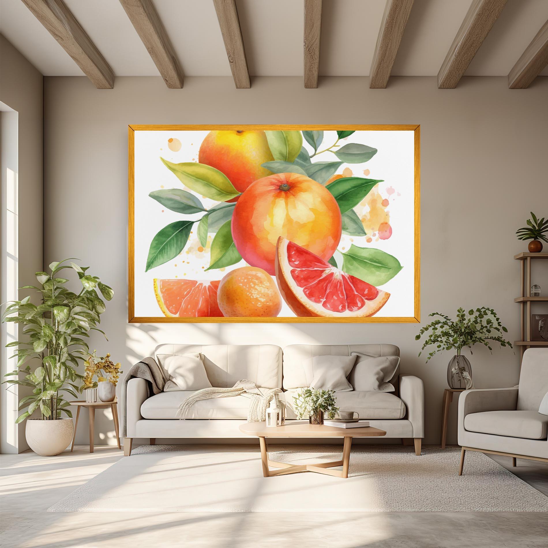 Obraz na Płótnie Grapefruit Art mockup 6