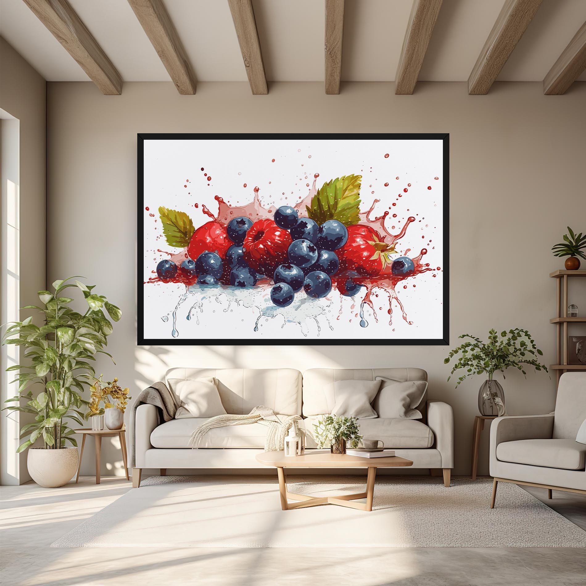 Obraz na Płótnie Berries Art mockup 6