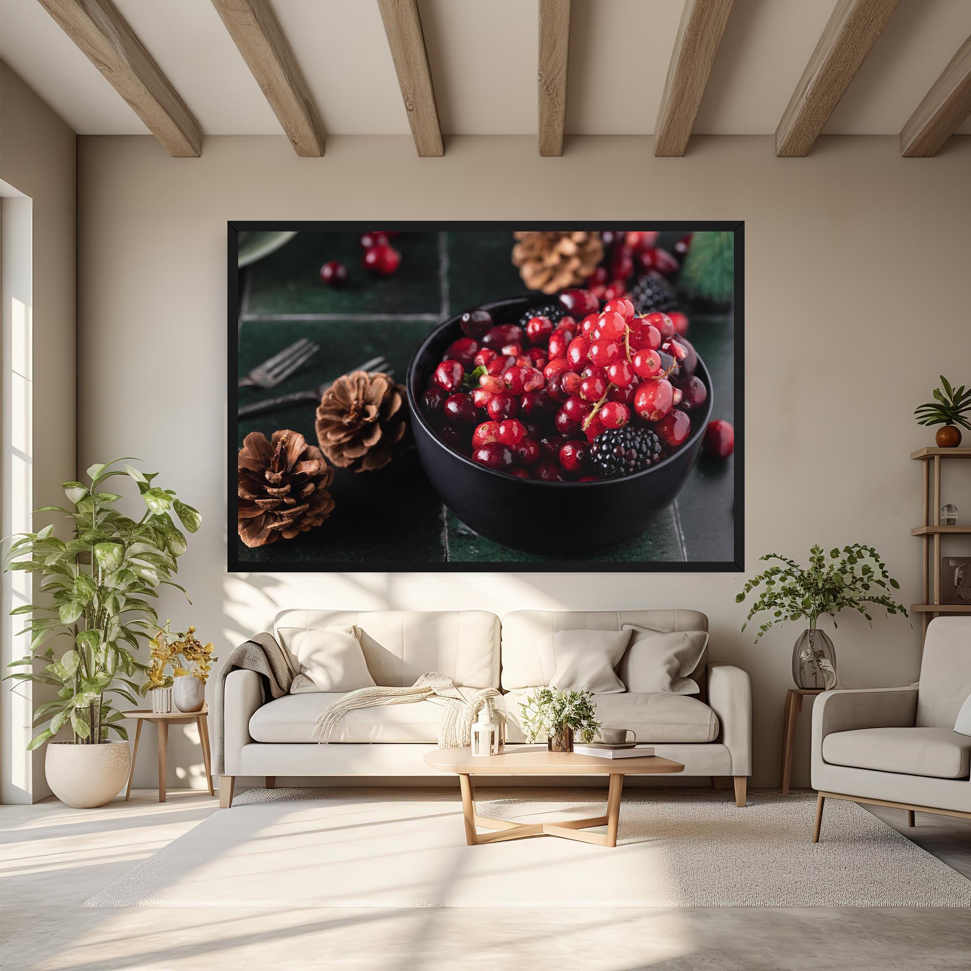 Obraz na Płótnie Red Berries mockup 6