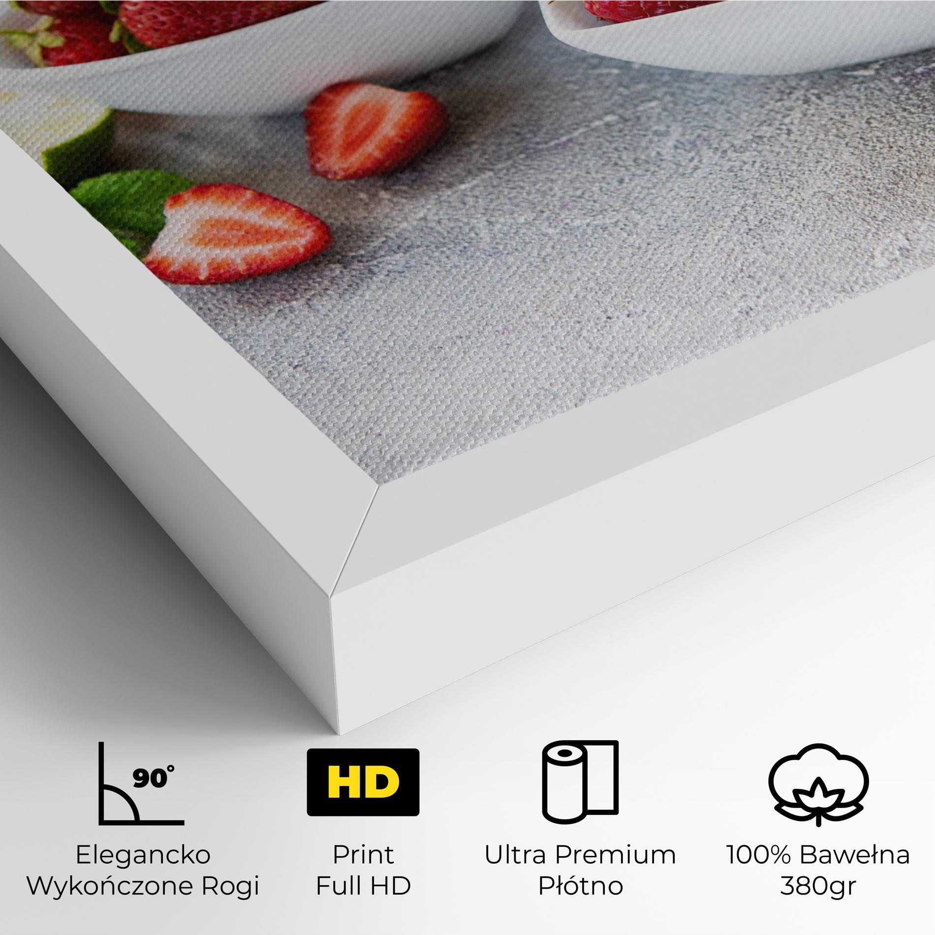 Obraz na Płótnie Heart Fresh Fruits mockup 4