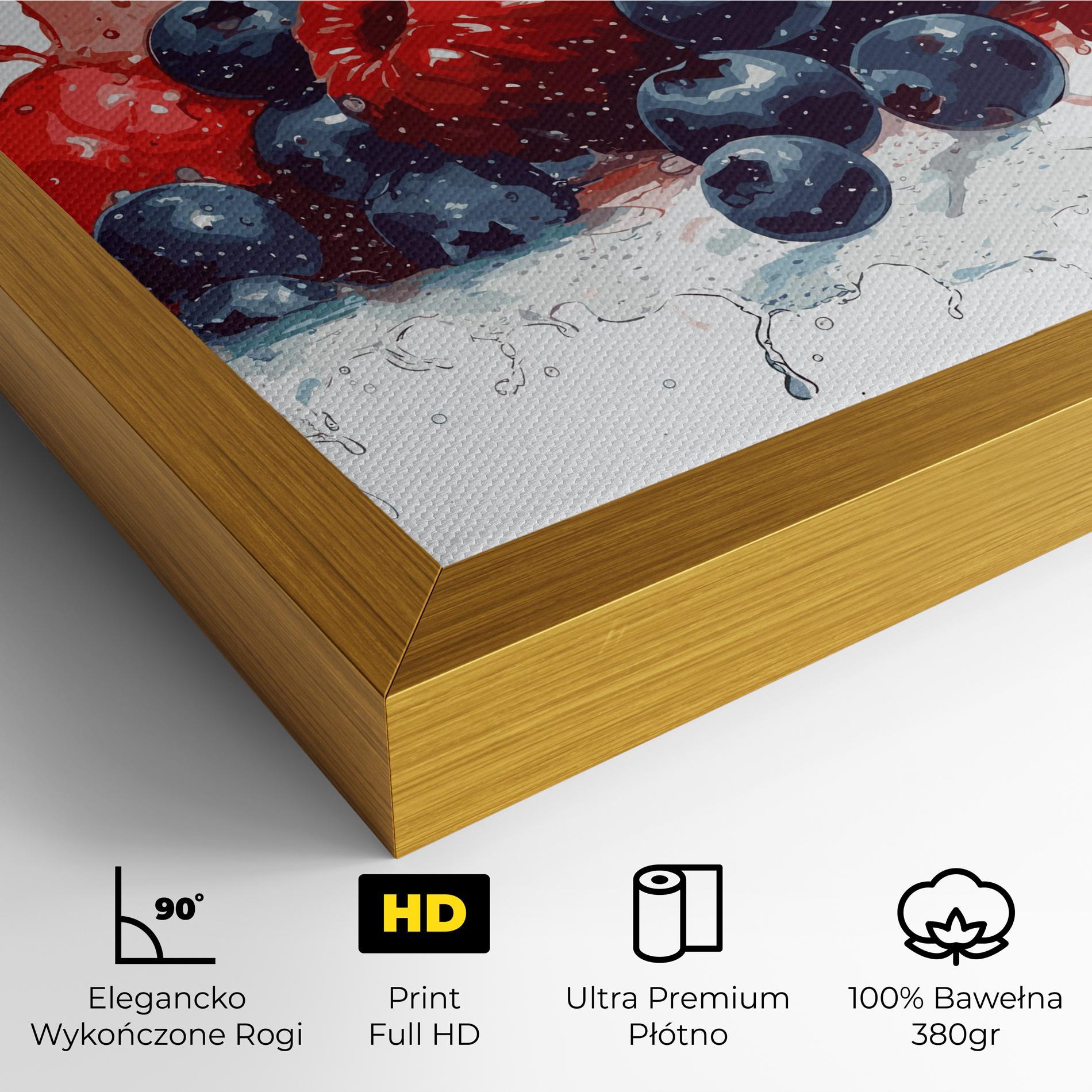Obraz na Płótnie Berries Art mockup 4