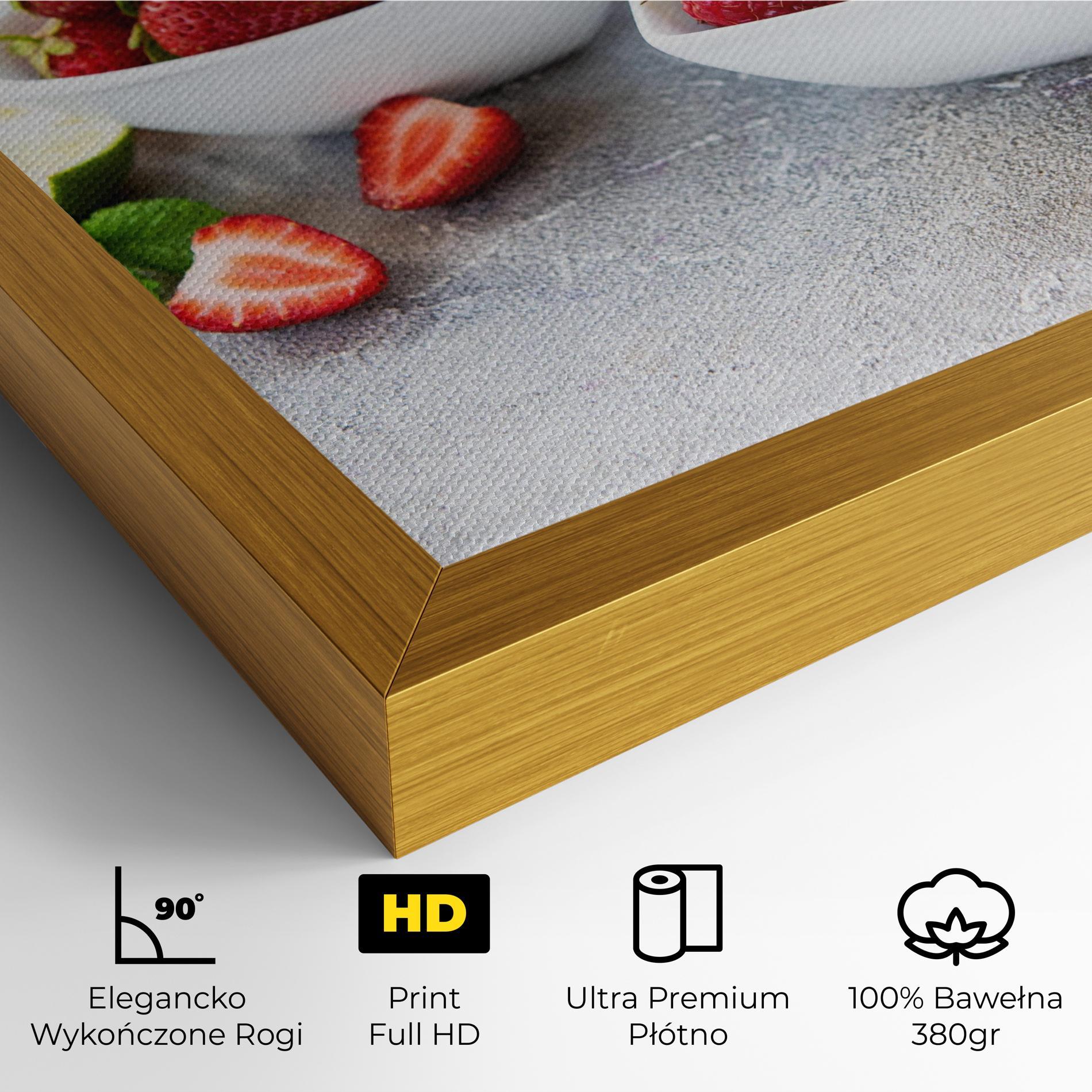 Obraz na Płótnie Heart Fresh Fruits mockup 4