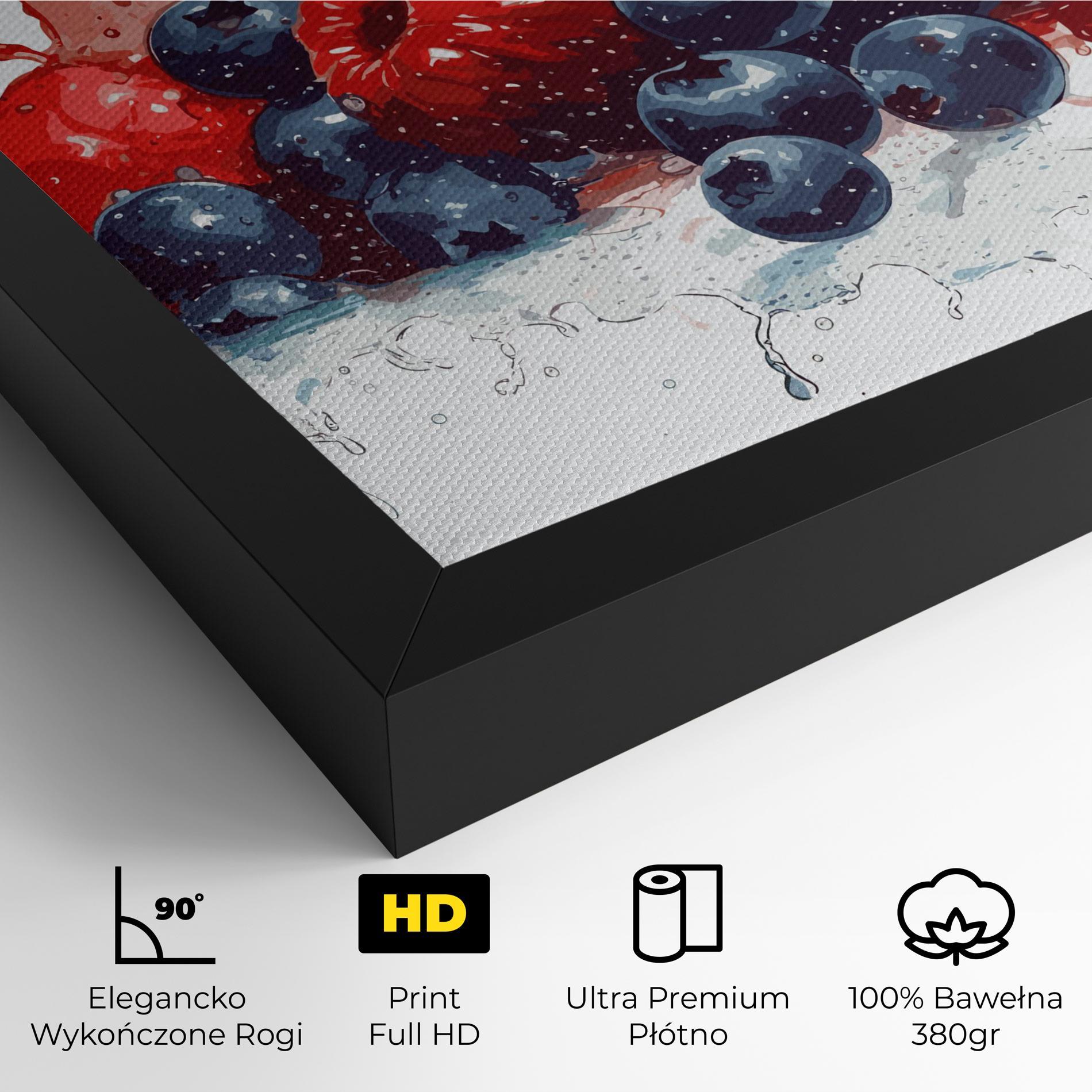 Obraz na Płótnie Berries Art mockup 4