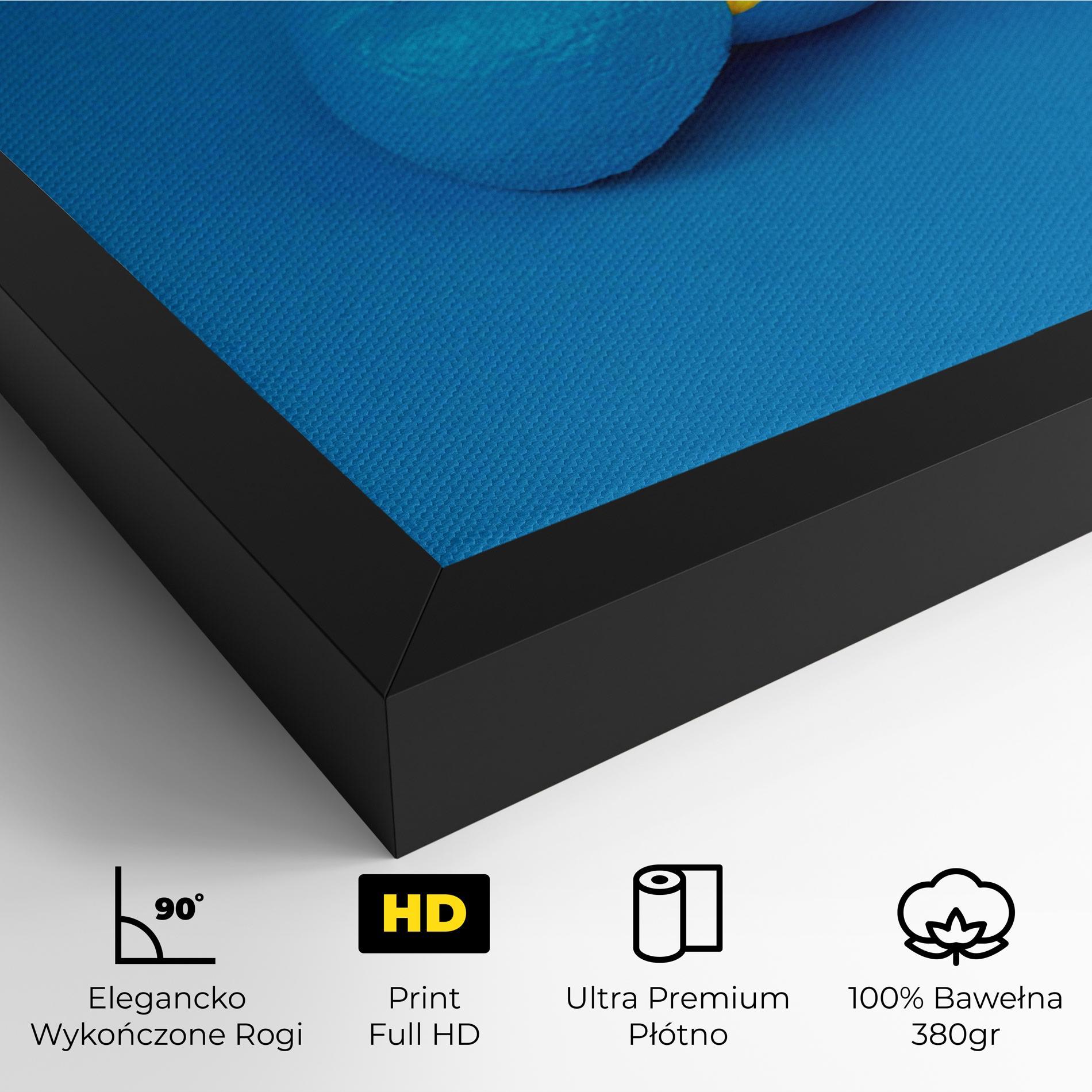 Obraz na Płótnie Blue Orange mockup 4